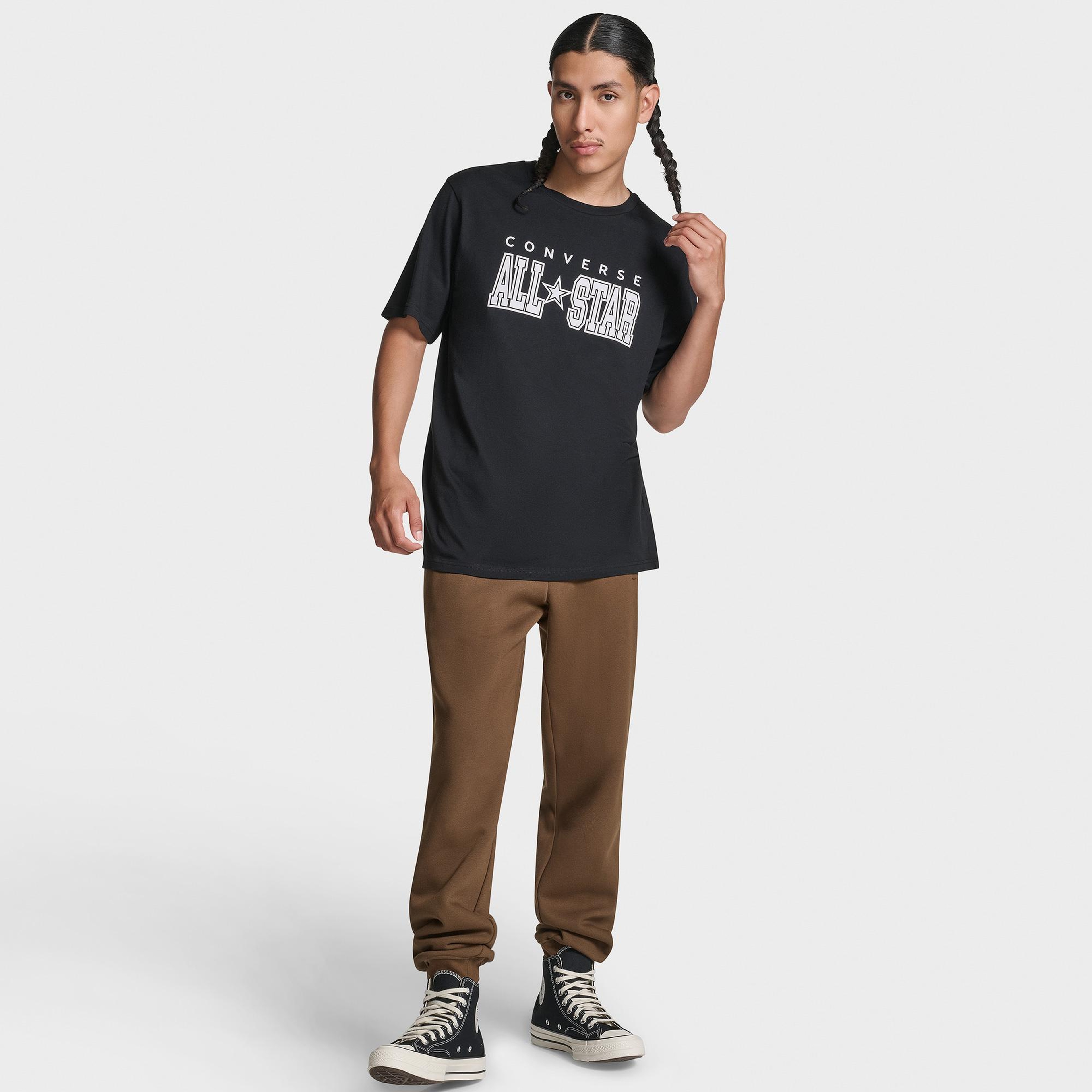 Converse Erkek Siyah T-Shirt