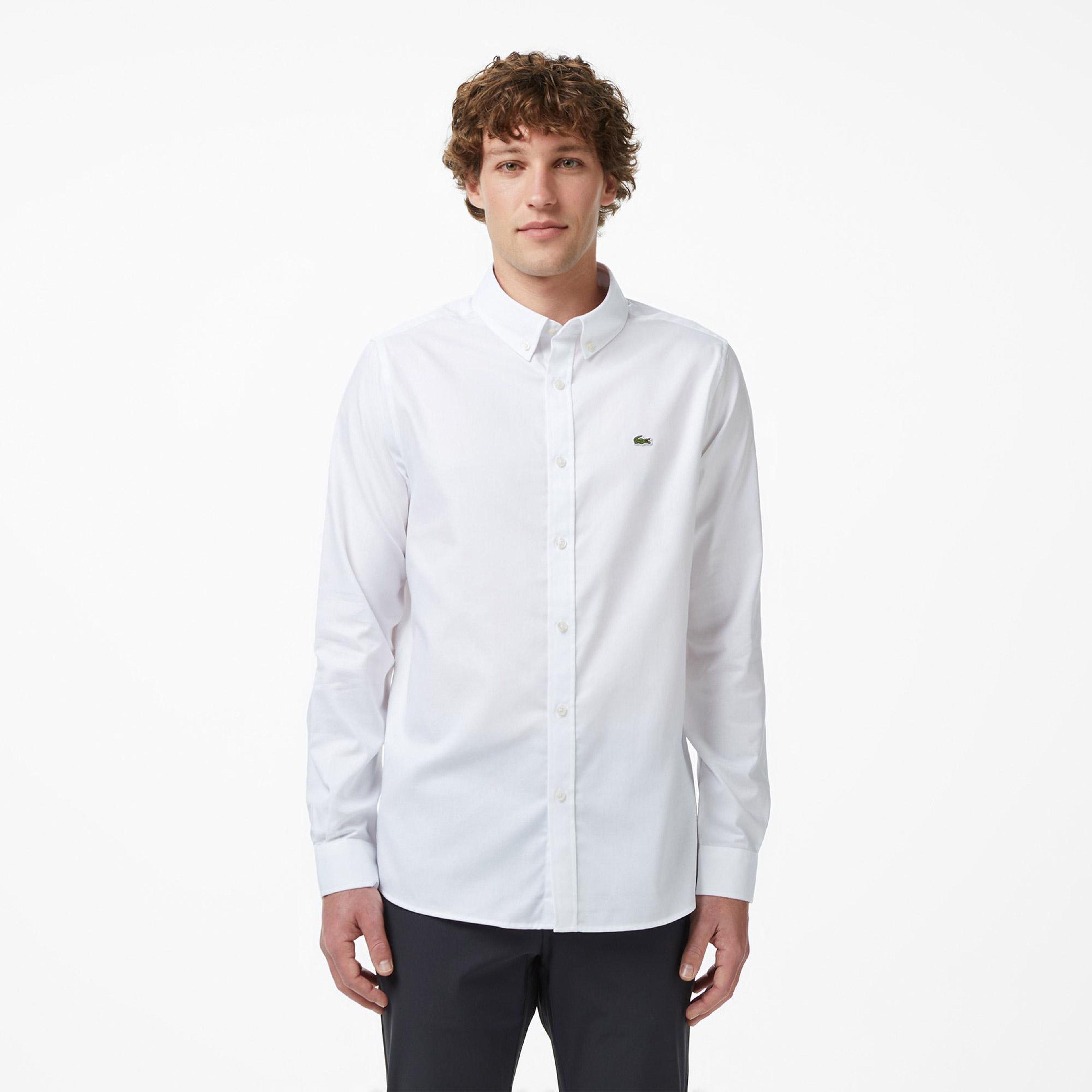 Lacoste Erkek Beyaz Gömlek