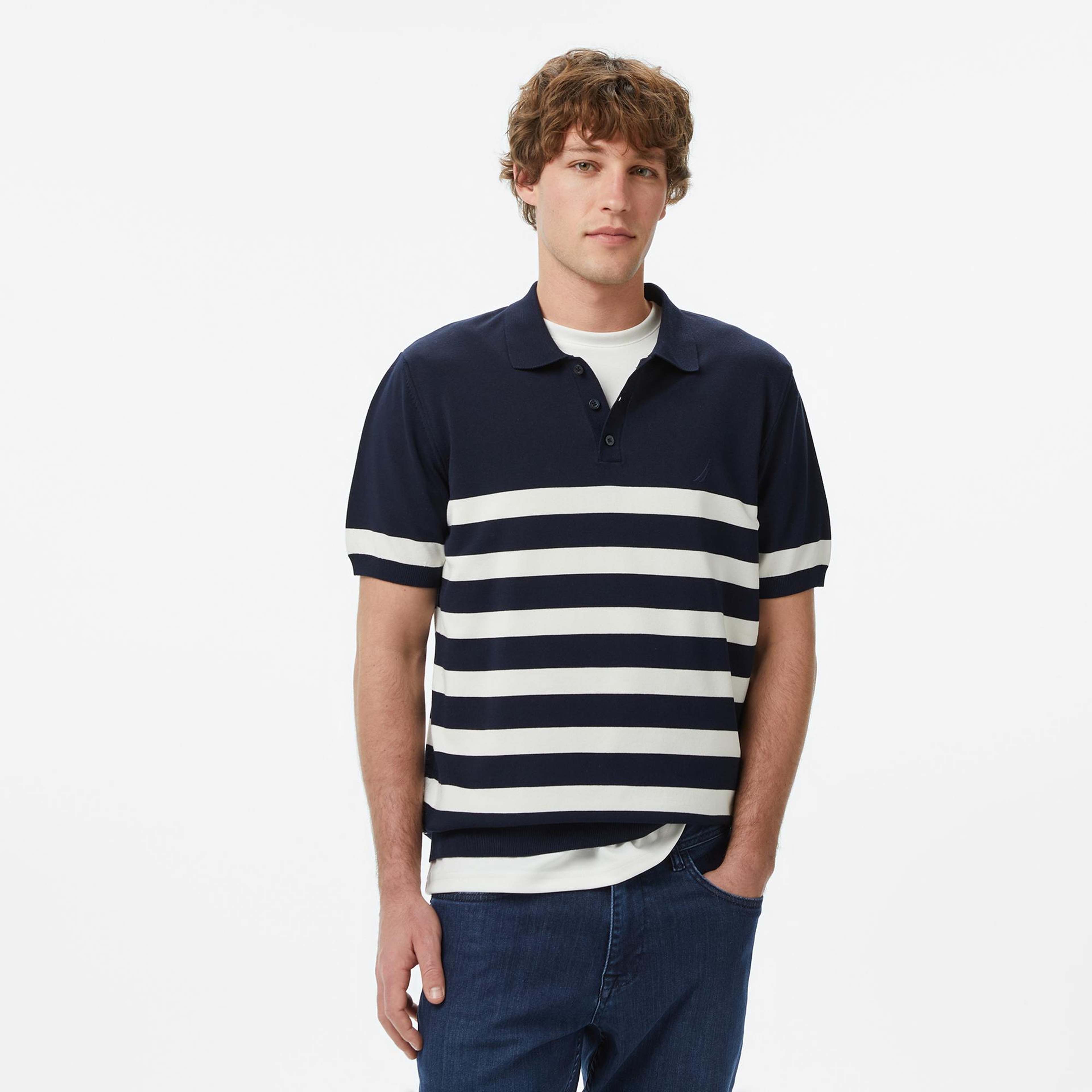 Nautica Erkek Lacivert Regular Fit Triko