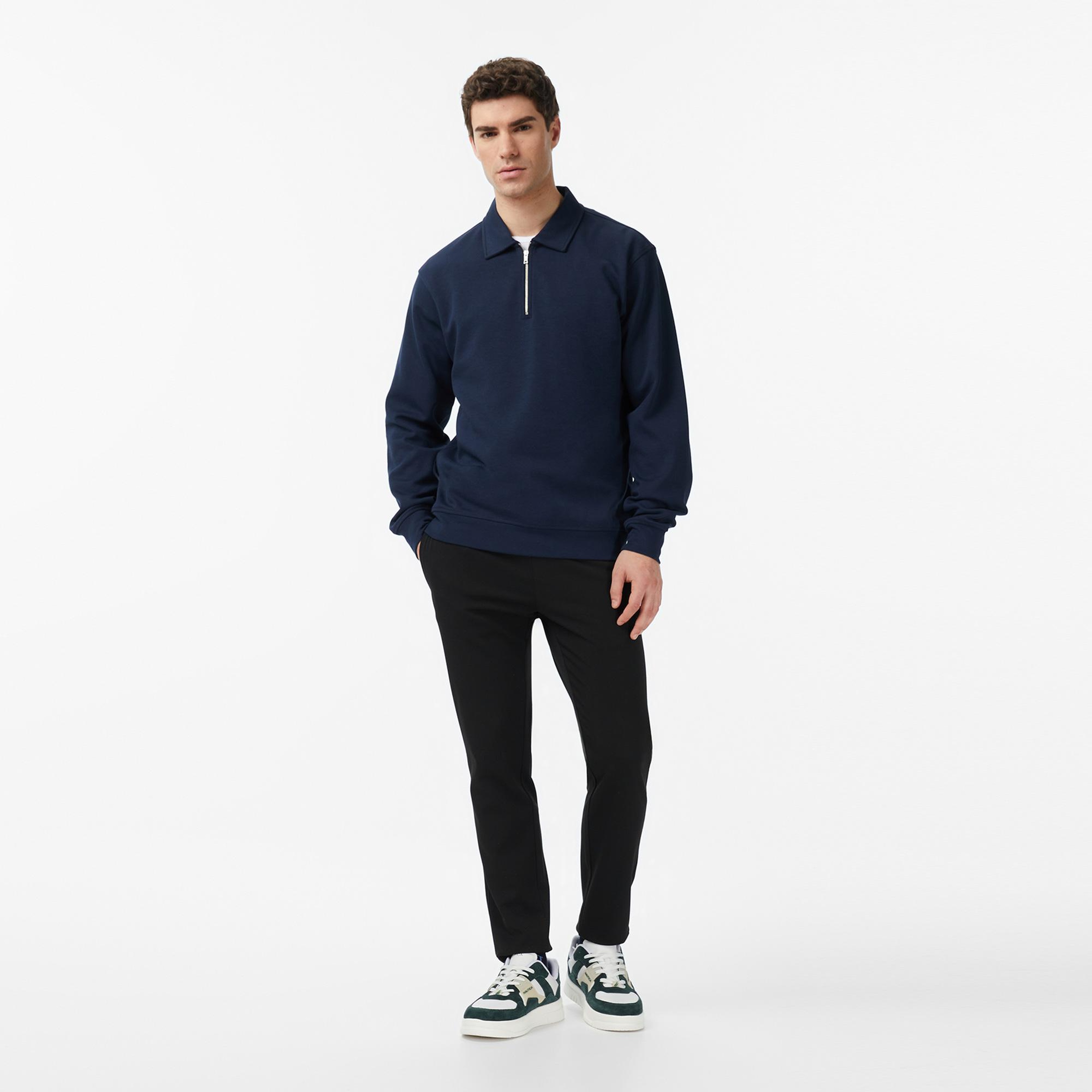 Nautica Erkek Lacivert Regular Fit Sweatshirt