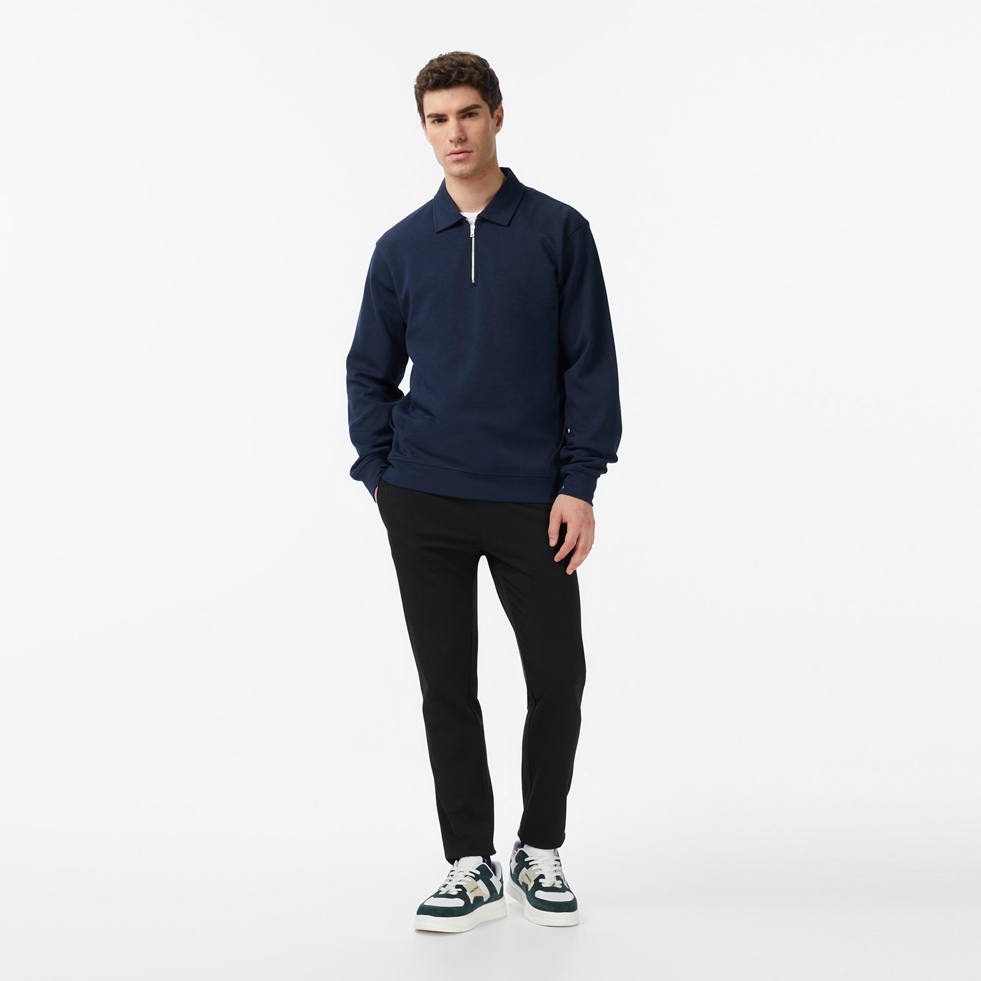 Nautica Erkek Lacivert Regular Fit Sweatshirt