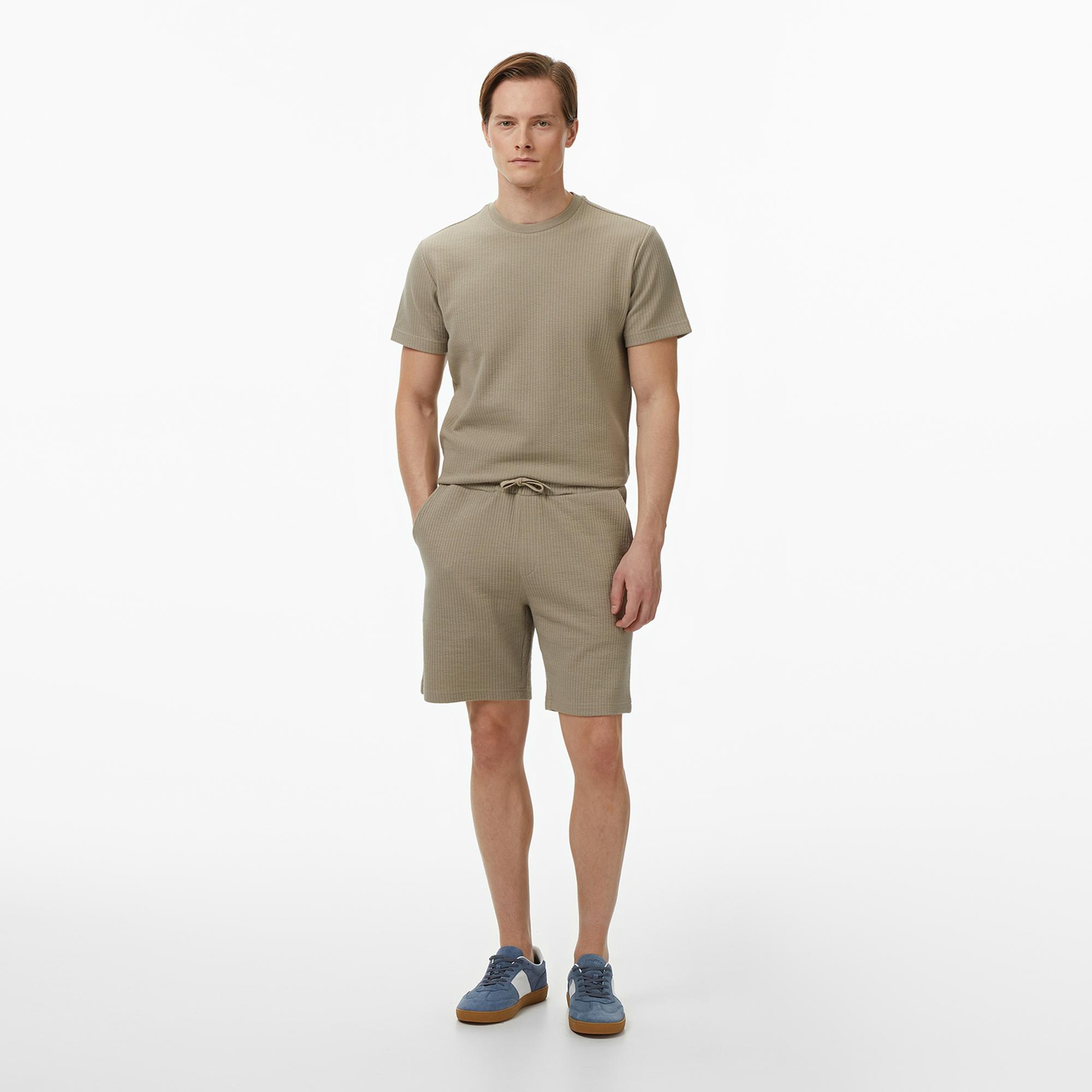 Nautica Erkek Bej Regular Fit Şort