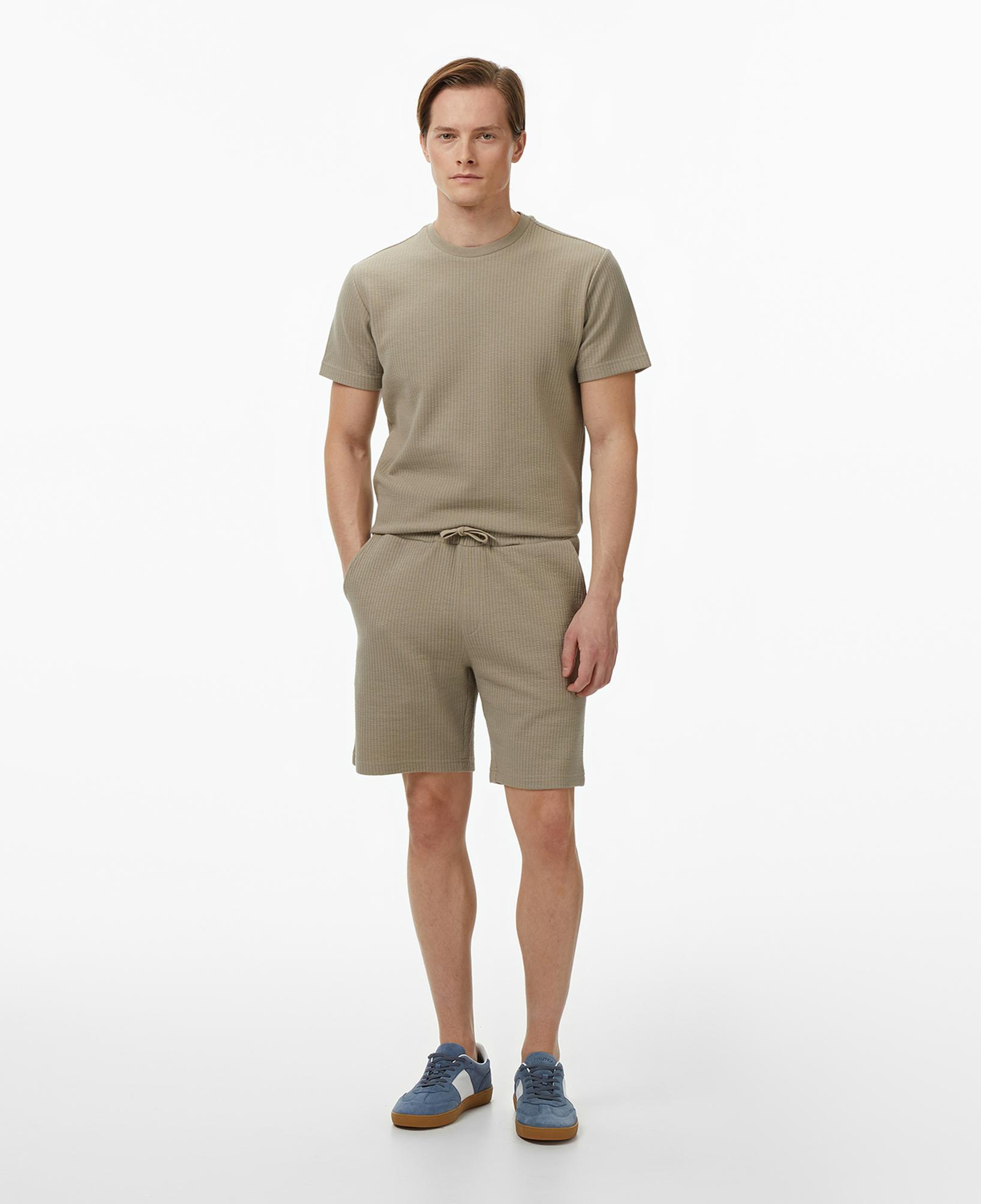 Nautica Erkek Bej Regular Fit Şort