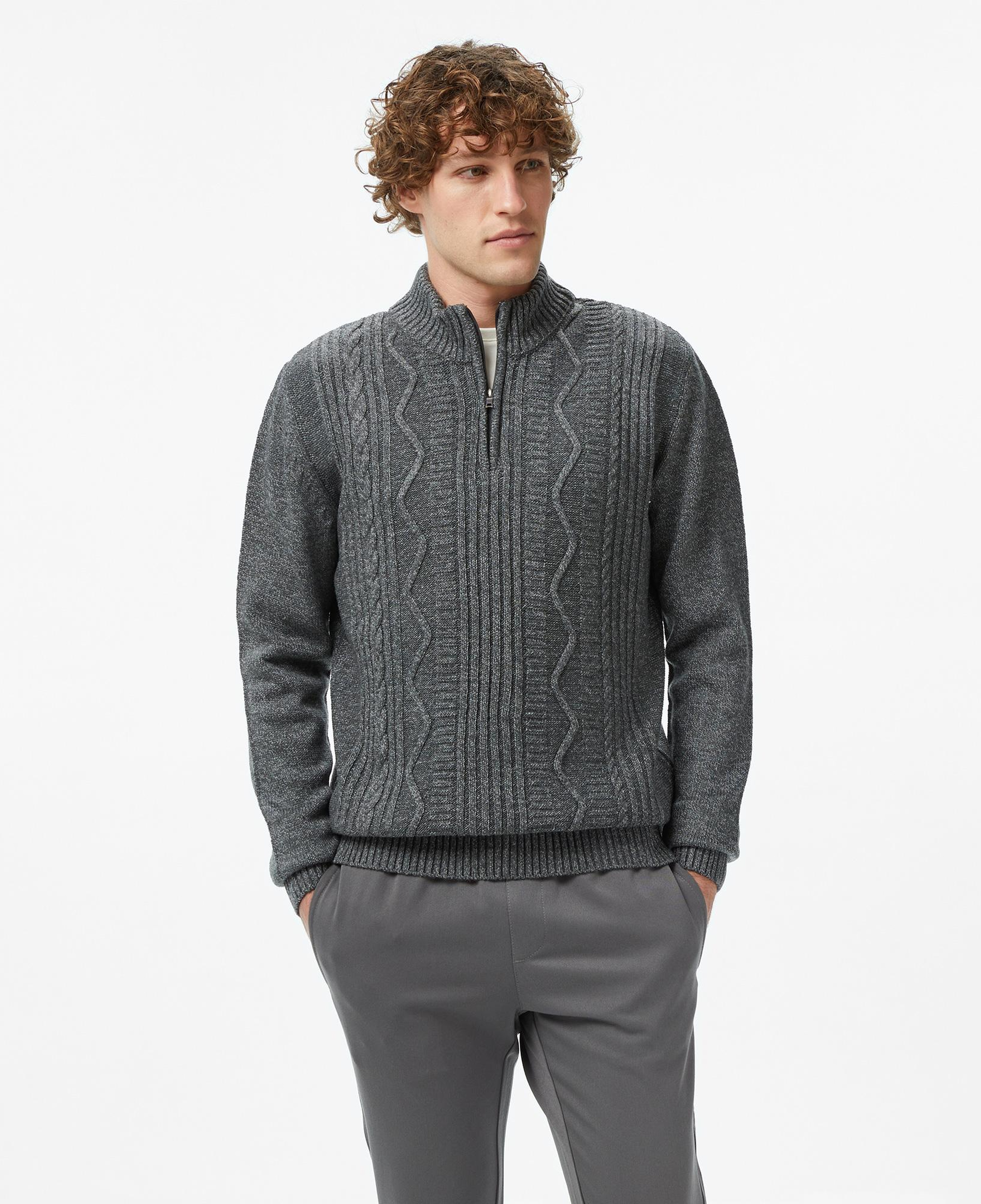 Nautica Erkek Gri Triko