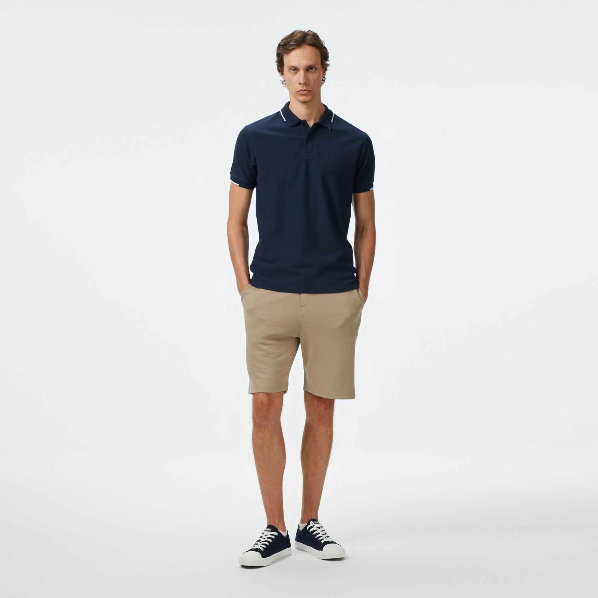 Nautica Erkek Bej Regular Fit Şort