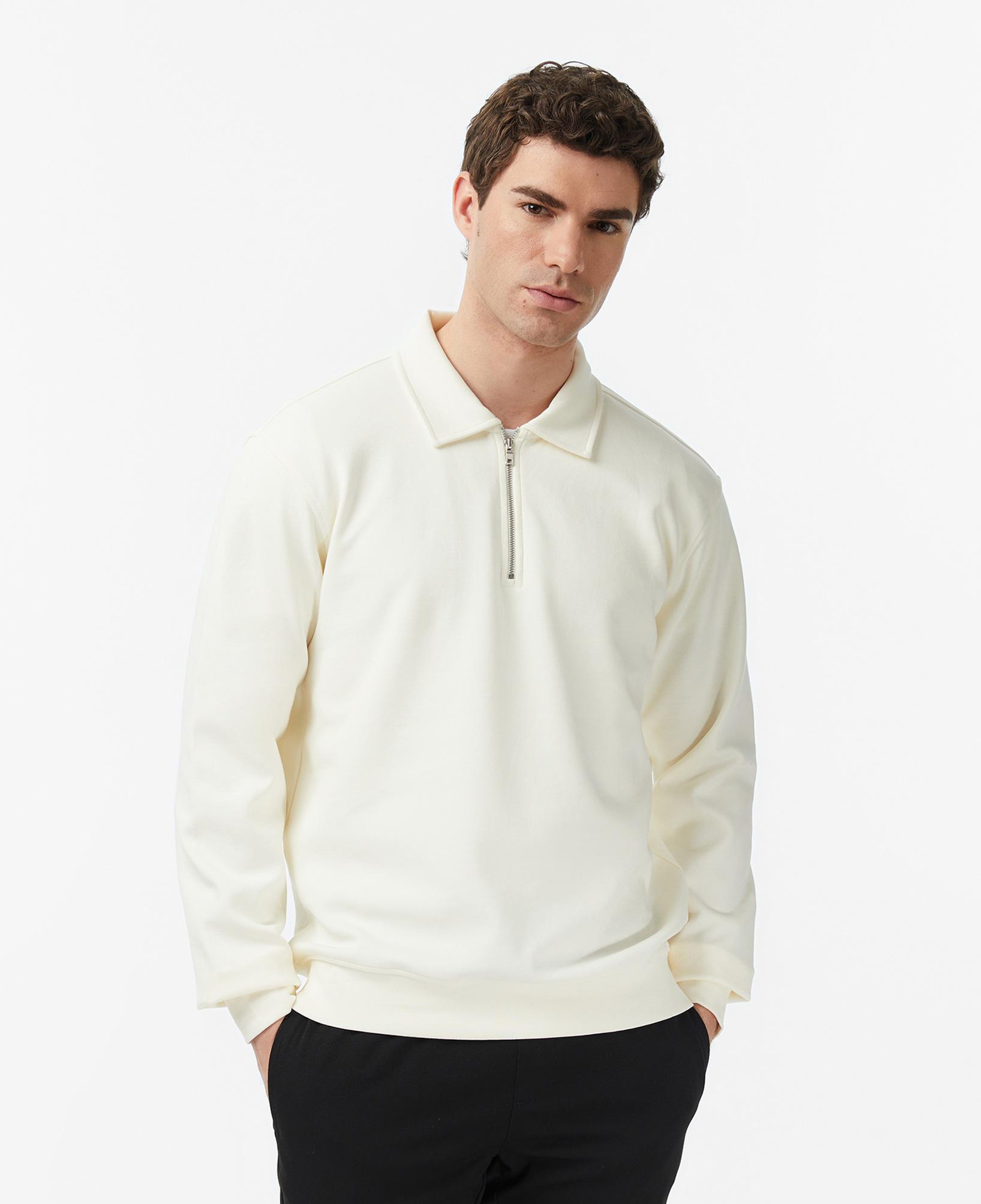 Nautica Erkek Ekru Regular Fit Sweatshirt