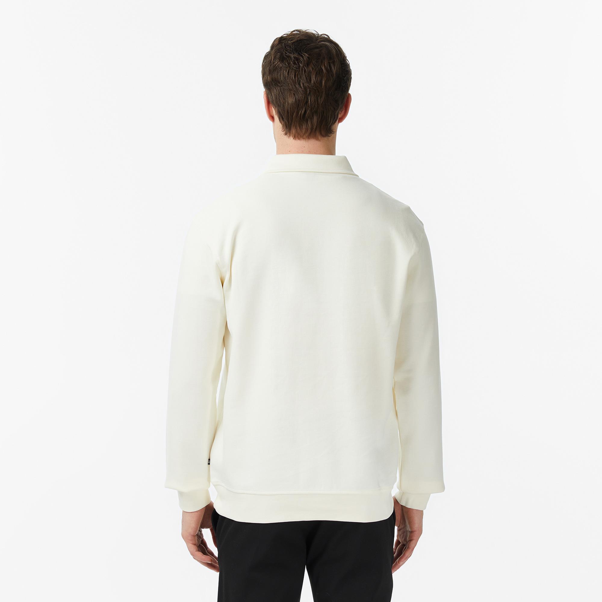 Nautica Erkek Ekru Regular Fit Sweatshirt