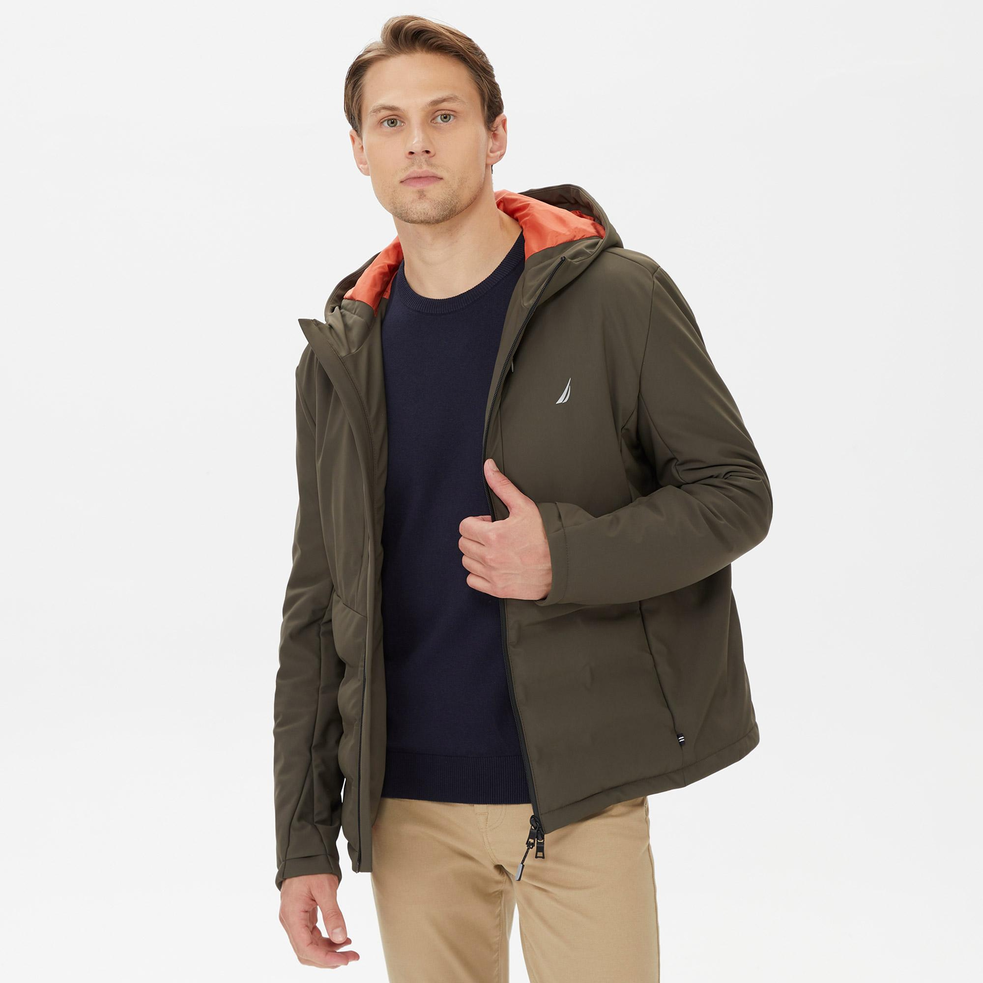 Nautica Erkek Yeşil Standart Fit Mont