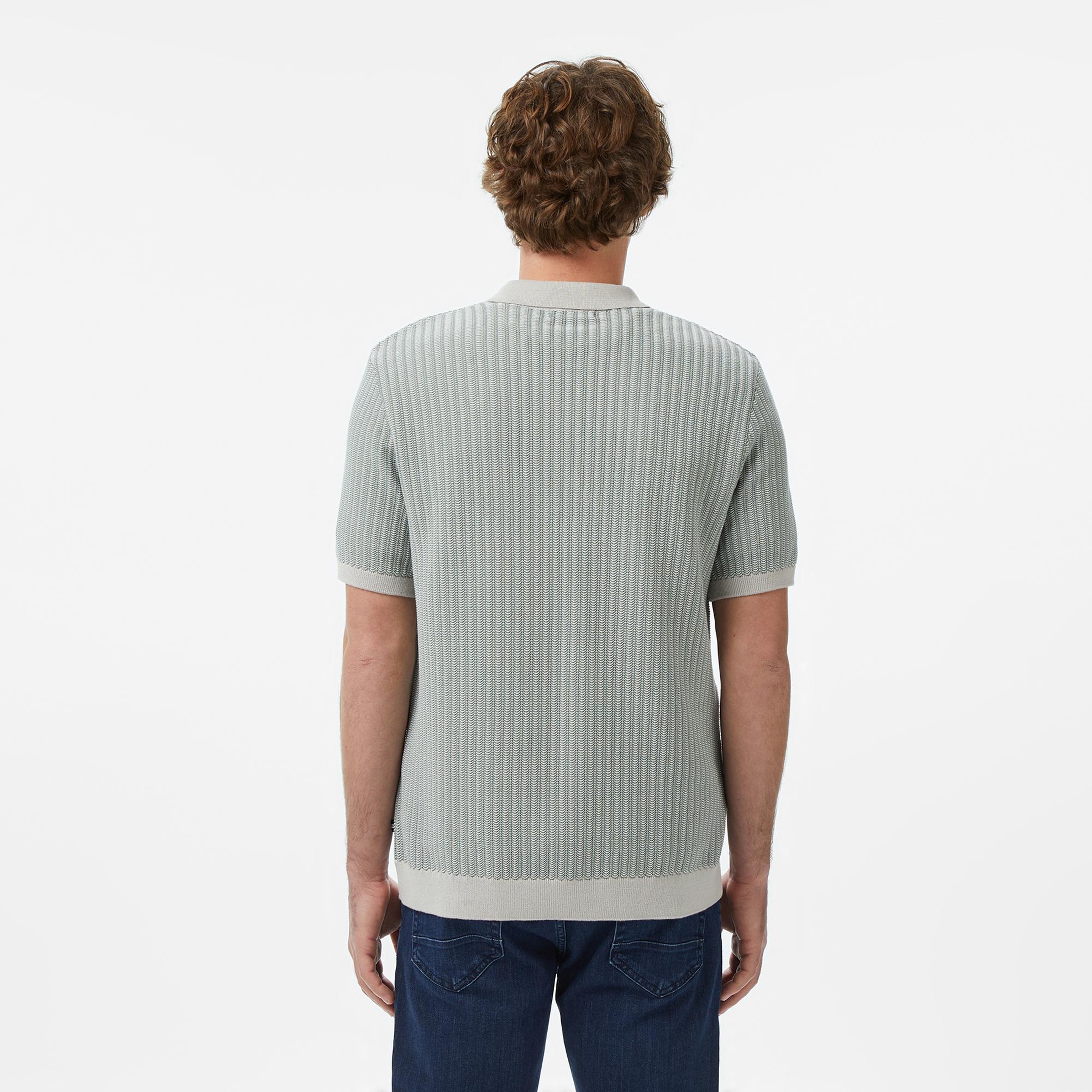 Nautica Erkek Gri Regular Fit Kısa Kollu Triko