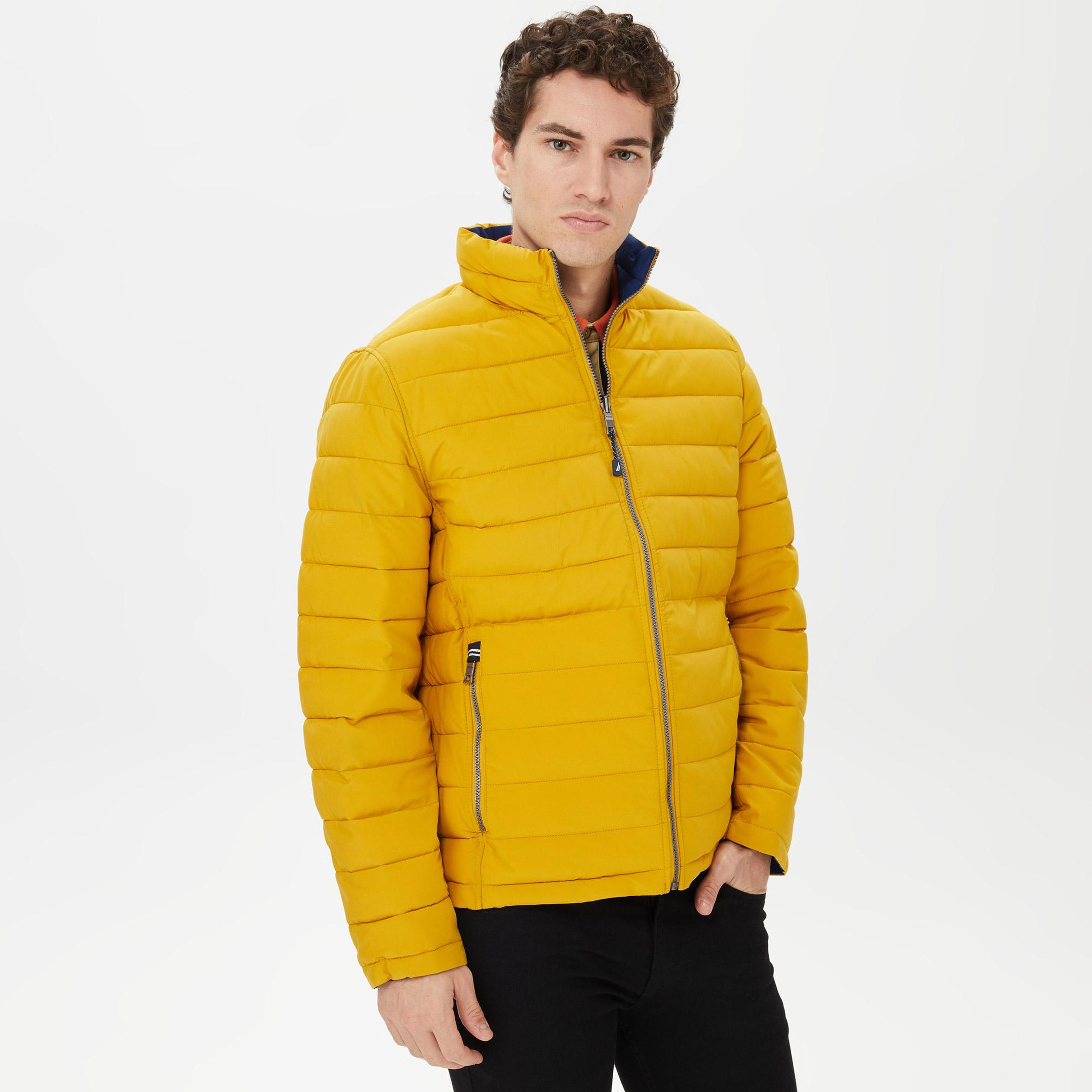 Nautica Erkek Sarı Çift Taraflı Mont