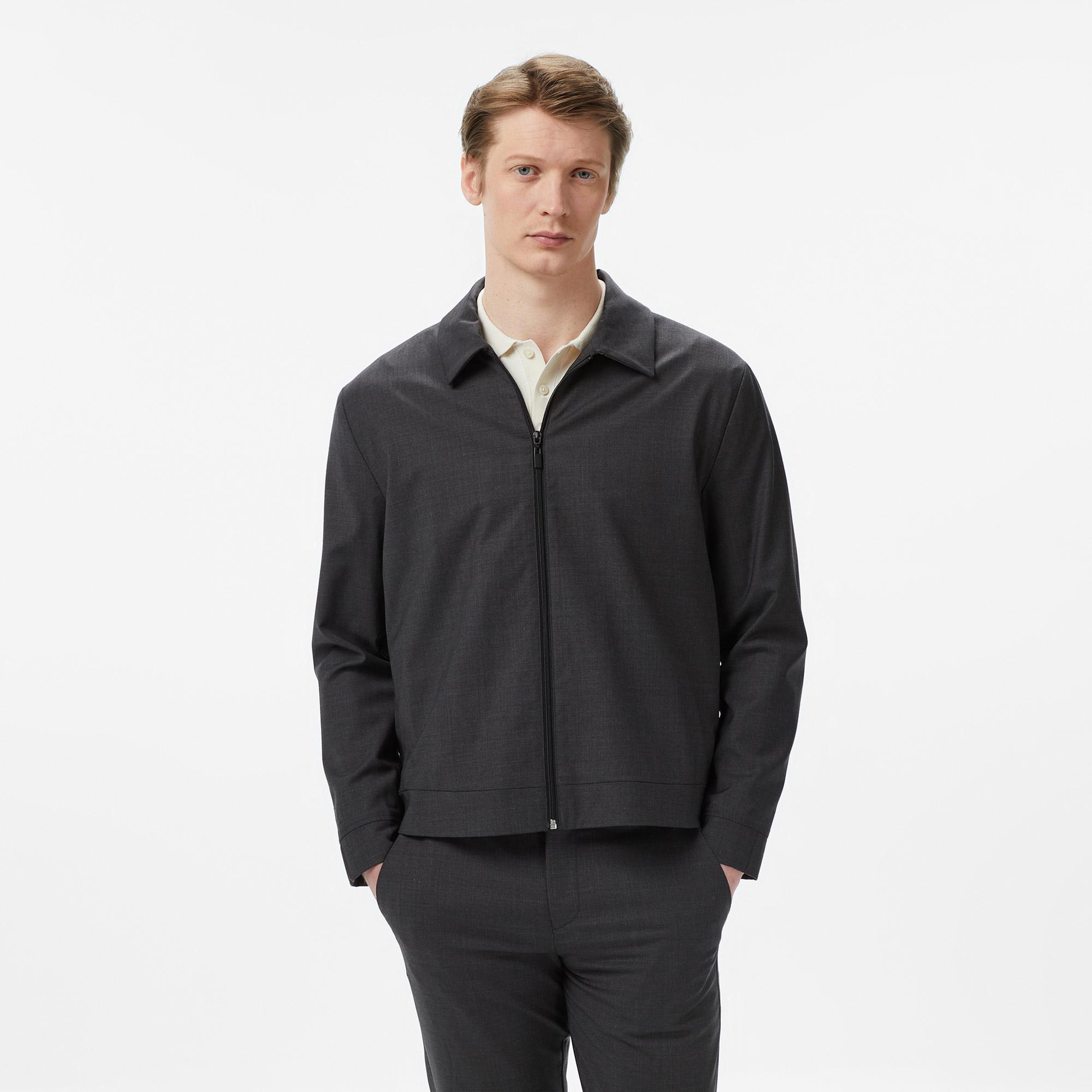 Nautica Erkek Gri Regular Fit Ceket