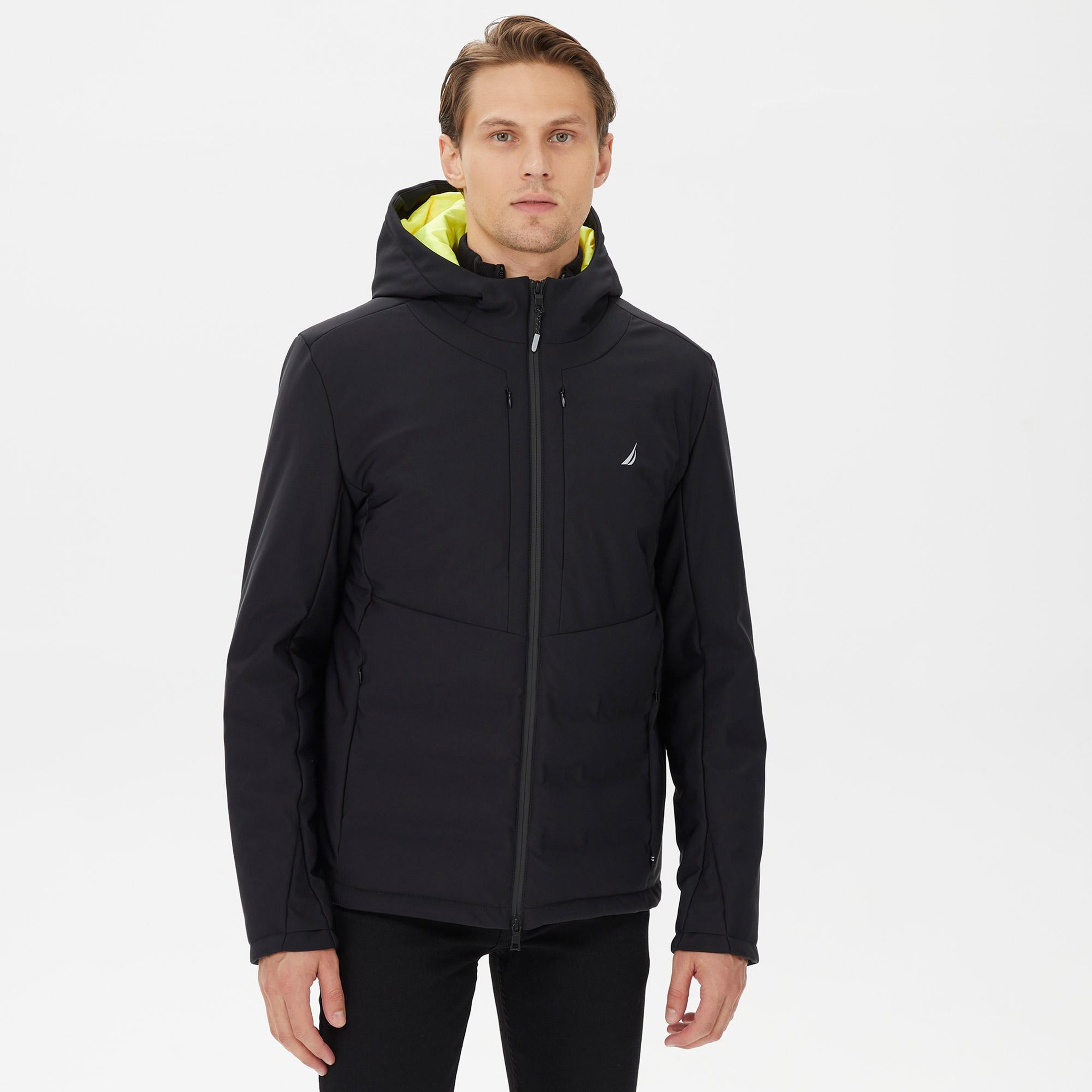 Nautica Erkek Siyah Standart Fit Mont