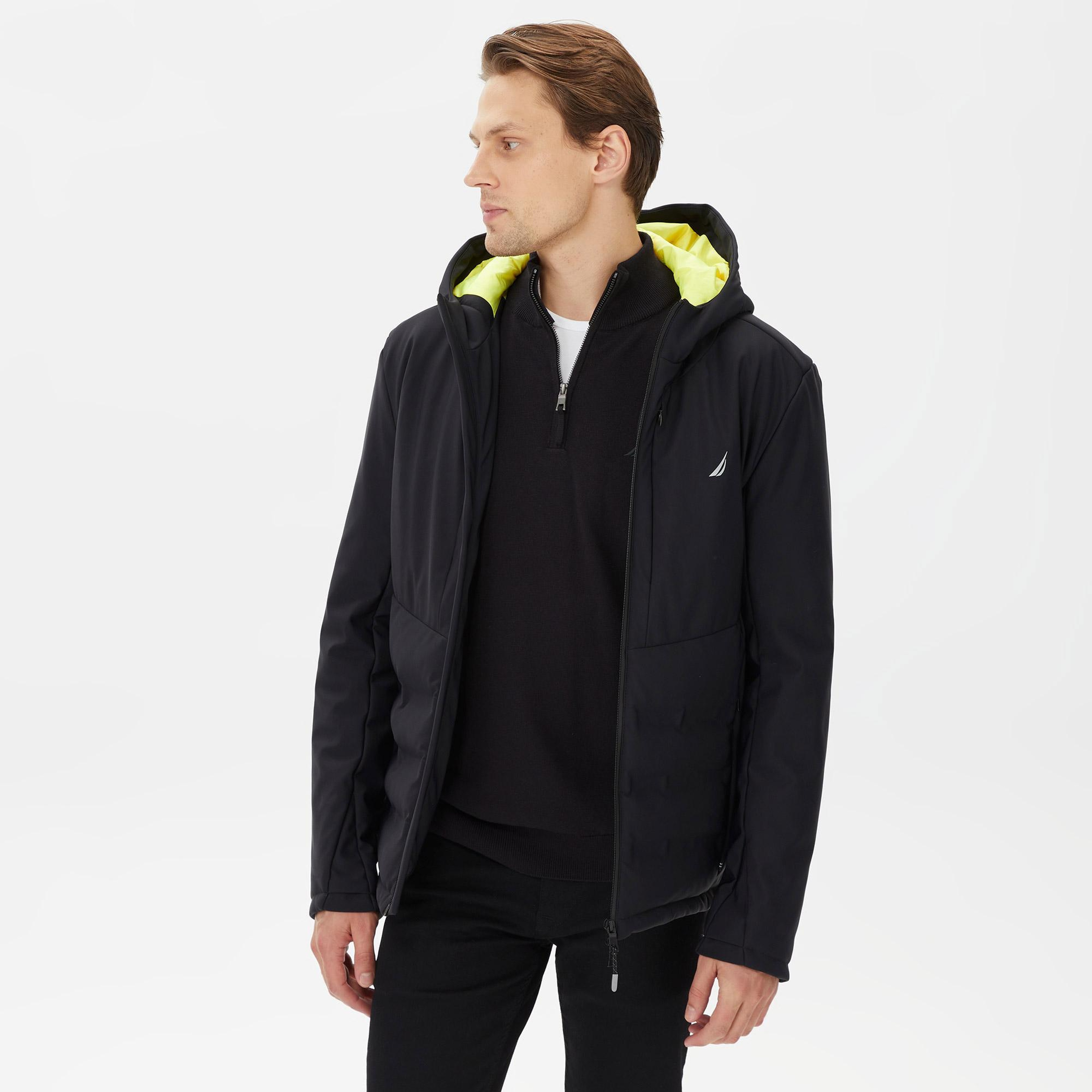 Nautica Erkek Siyah Standart Fit Mont