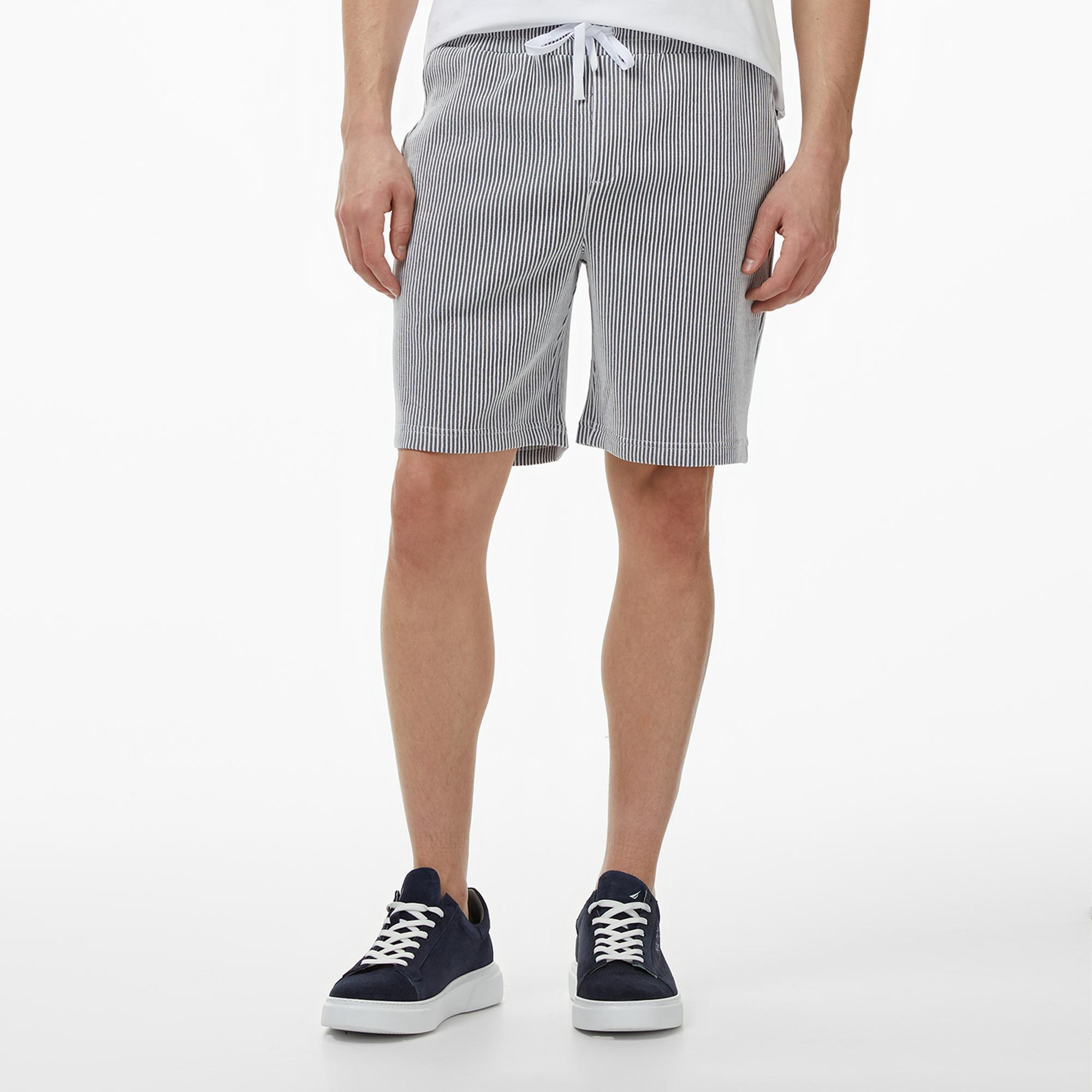 Nautica Erkek Lacivert Regular Fit Çizgili Şort