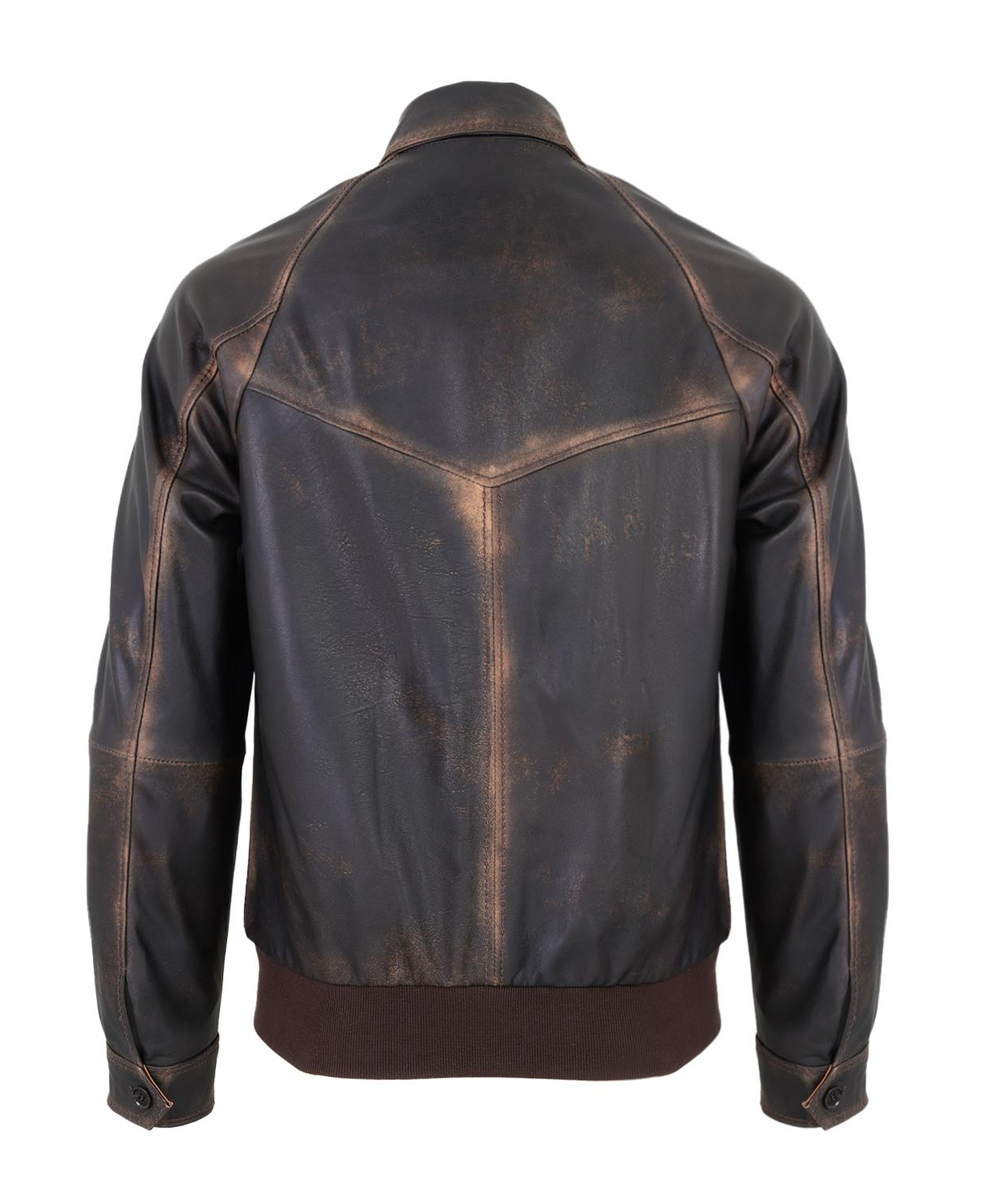 Akon Kahve Erkek Vintage Deri Mont