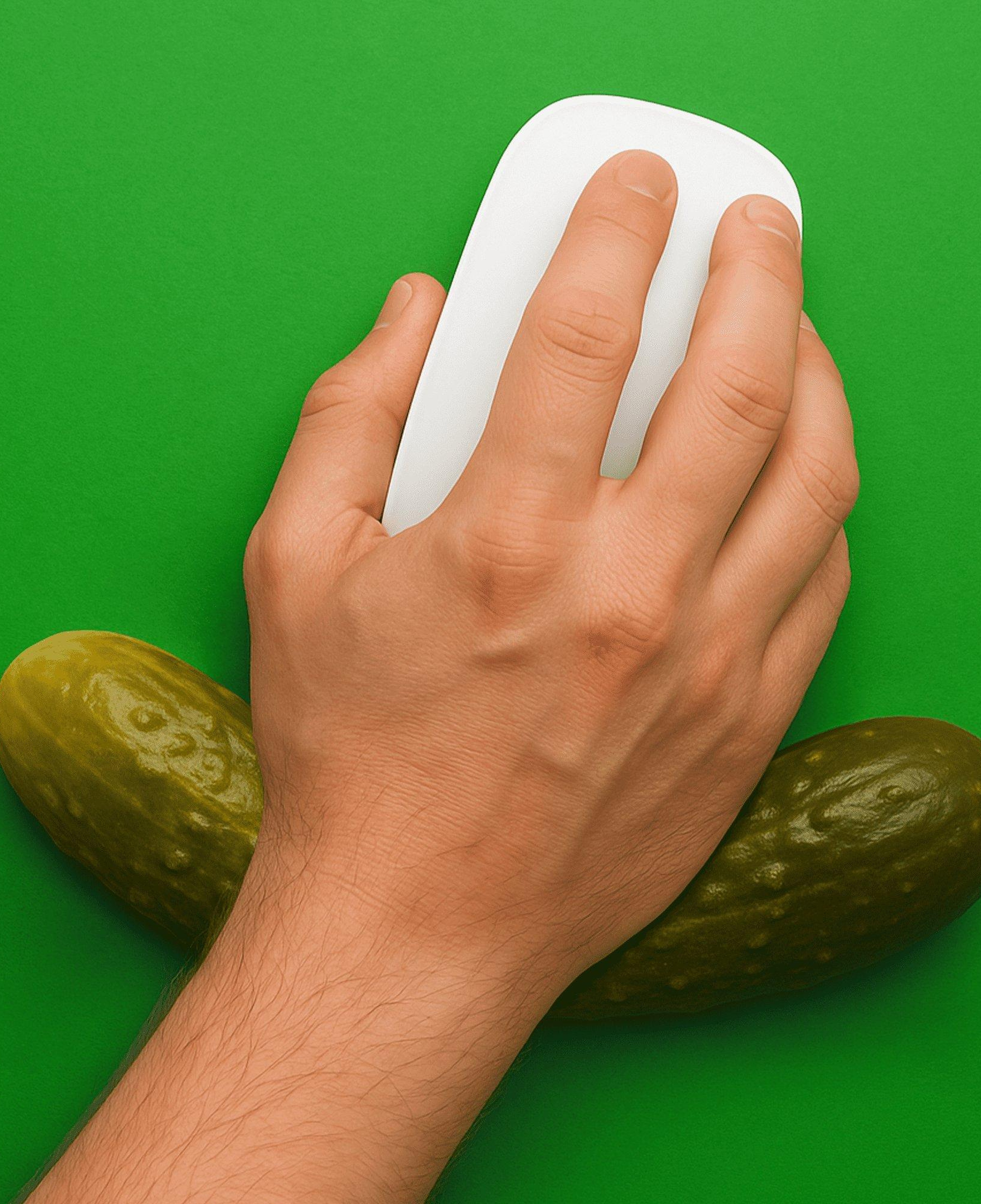 Mustard Kornişon Mouse Bilek Desteği