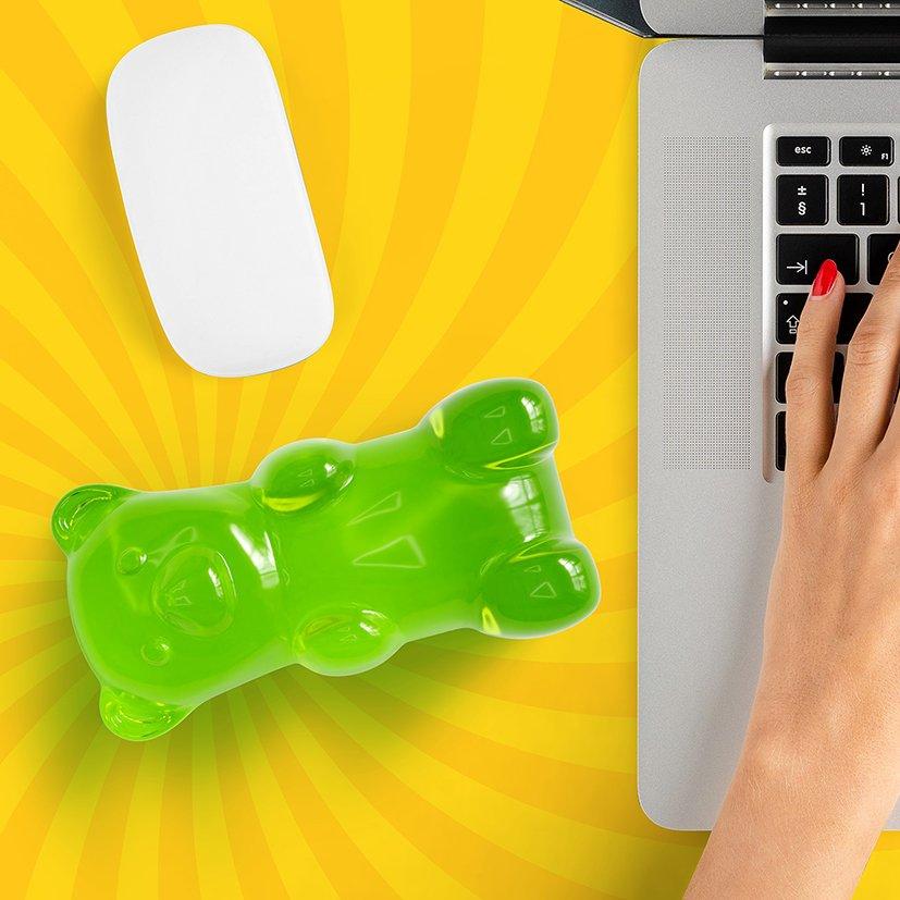 Mustard Gummy Bear Mouse Bilek Desteği - Yeşil