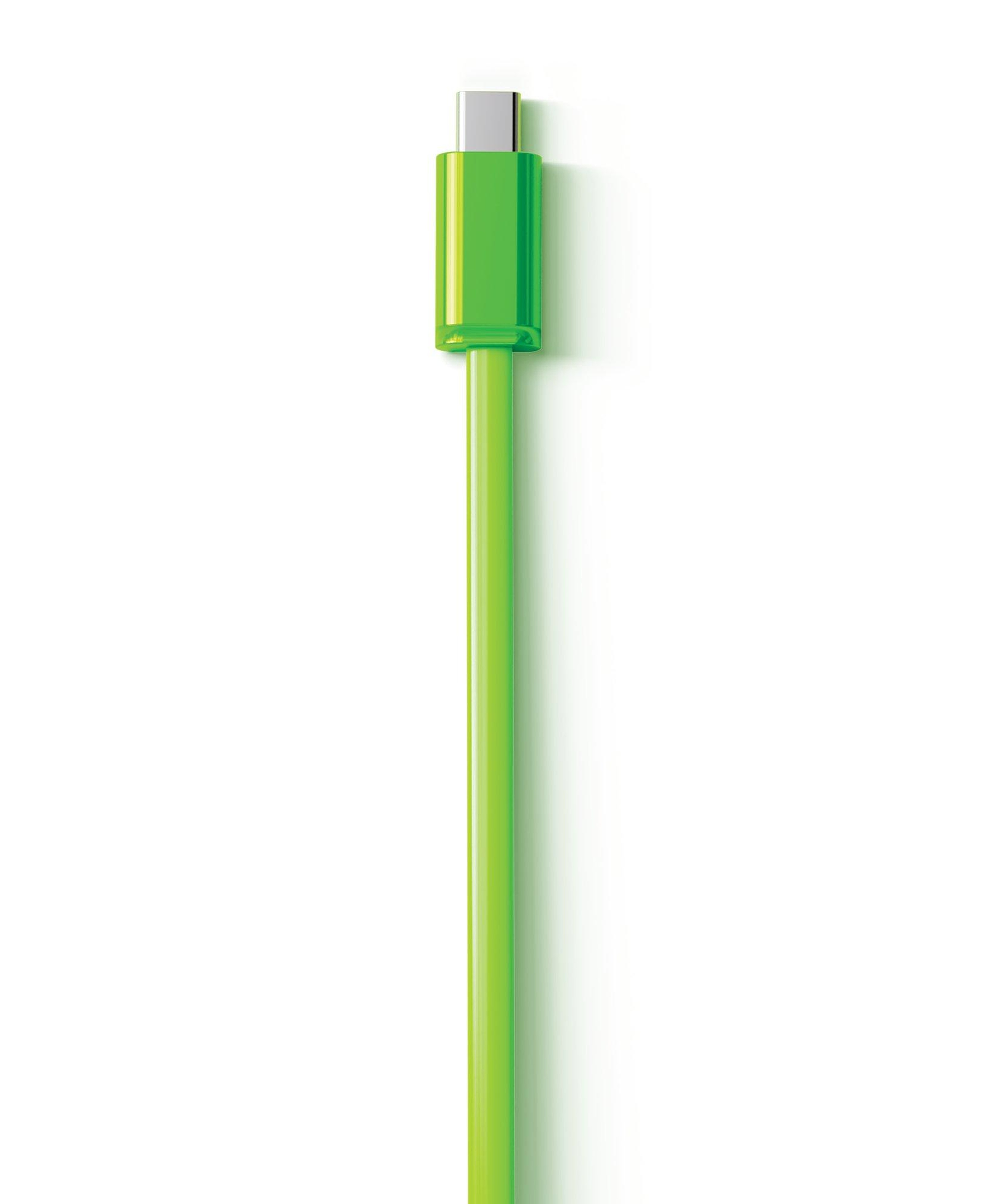 Mustard Juicy Boosta USB-C 100W Hızlı Şarj Kablosu - Yeşil