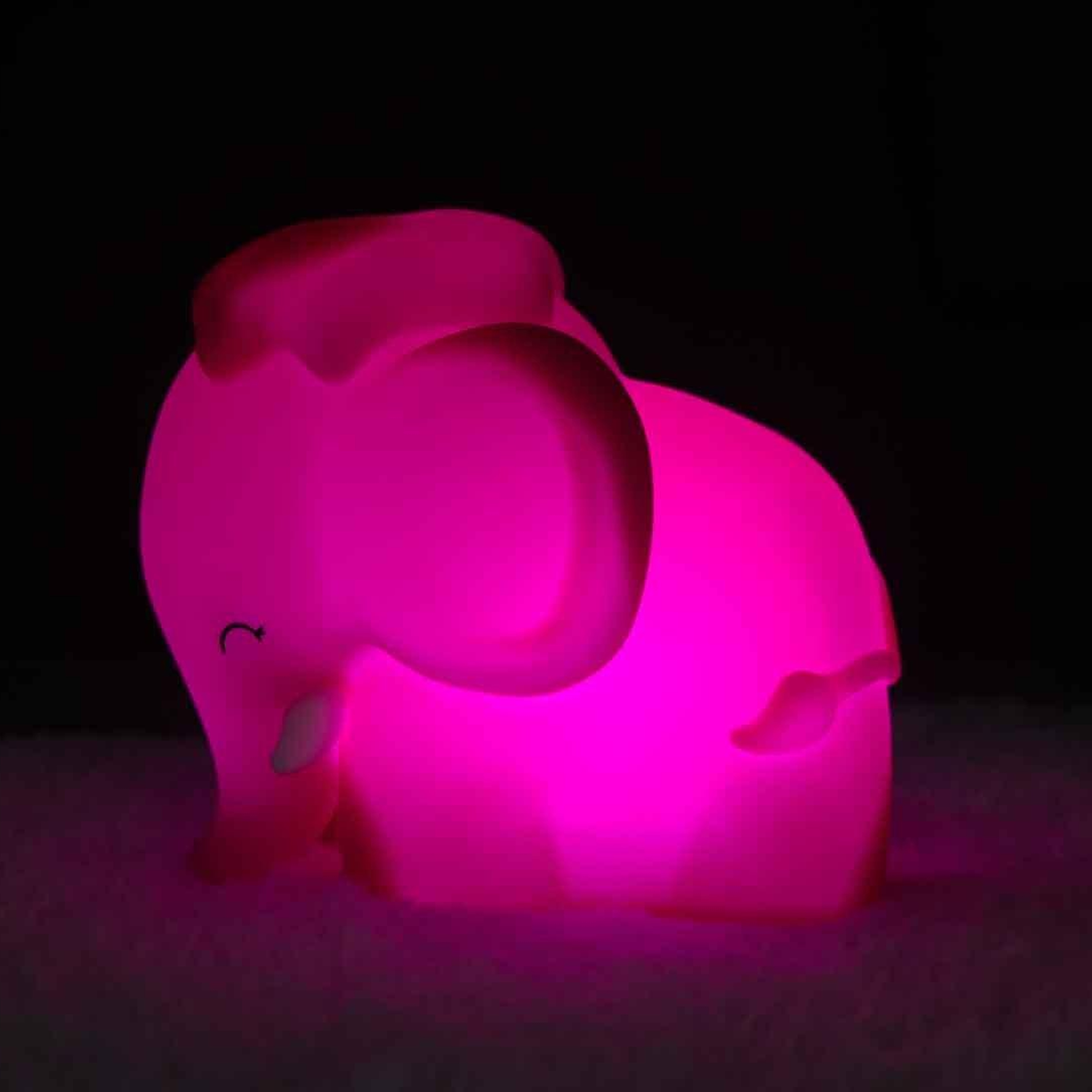 Dhink Silikon Gece Lambası Fil Donnie Pembe