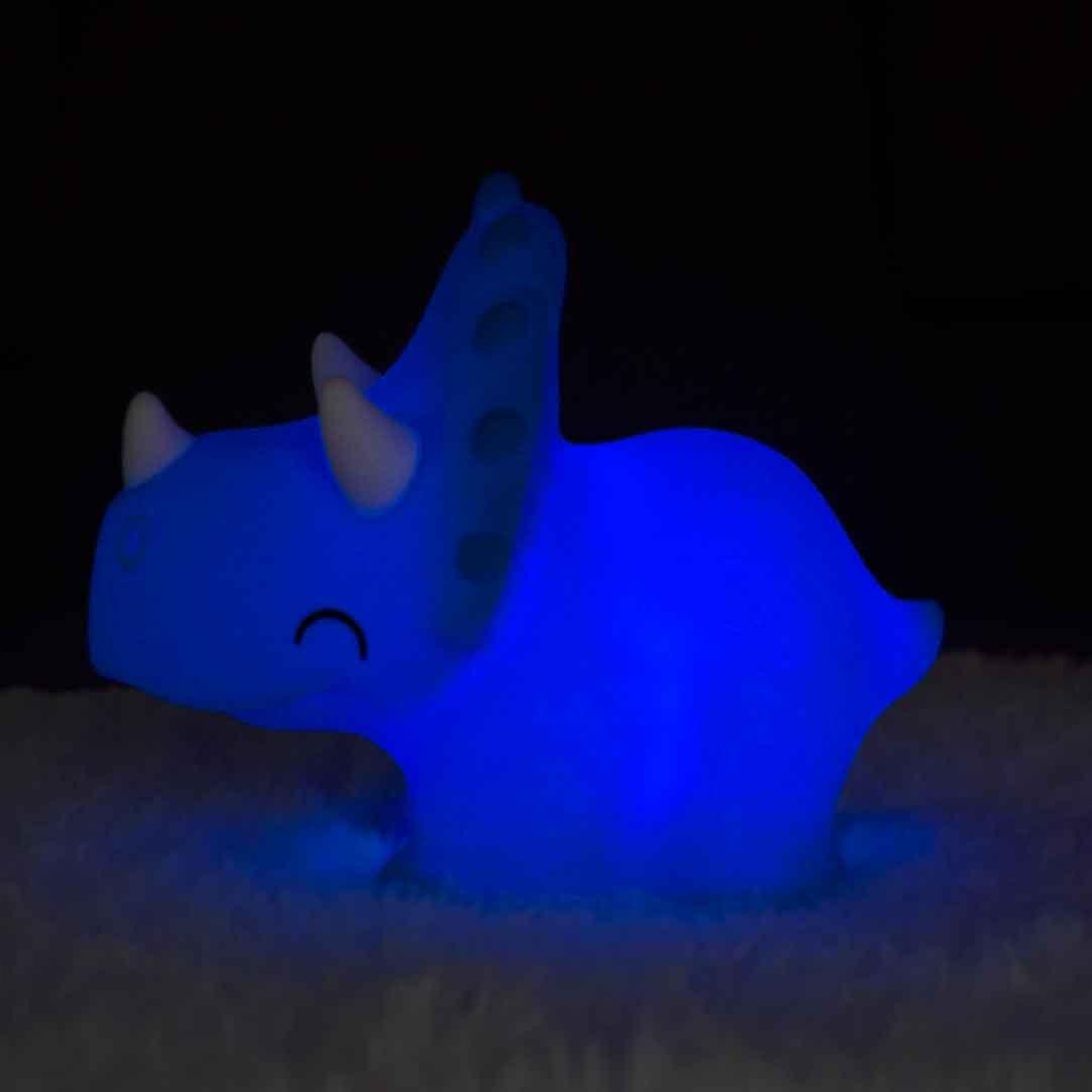 Dhink Silikon Gece Lambası  Triceratops Pembe