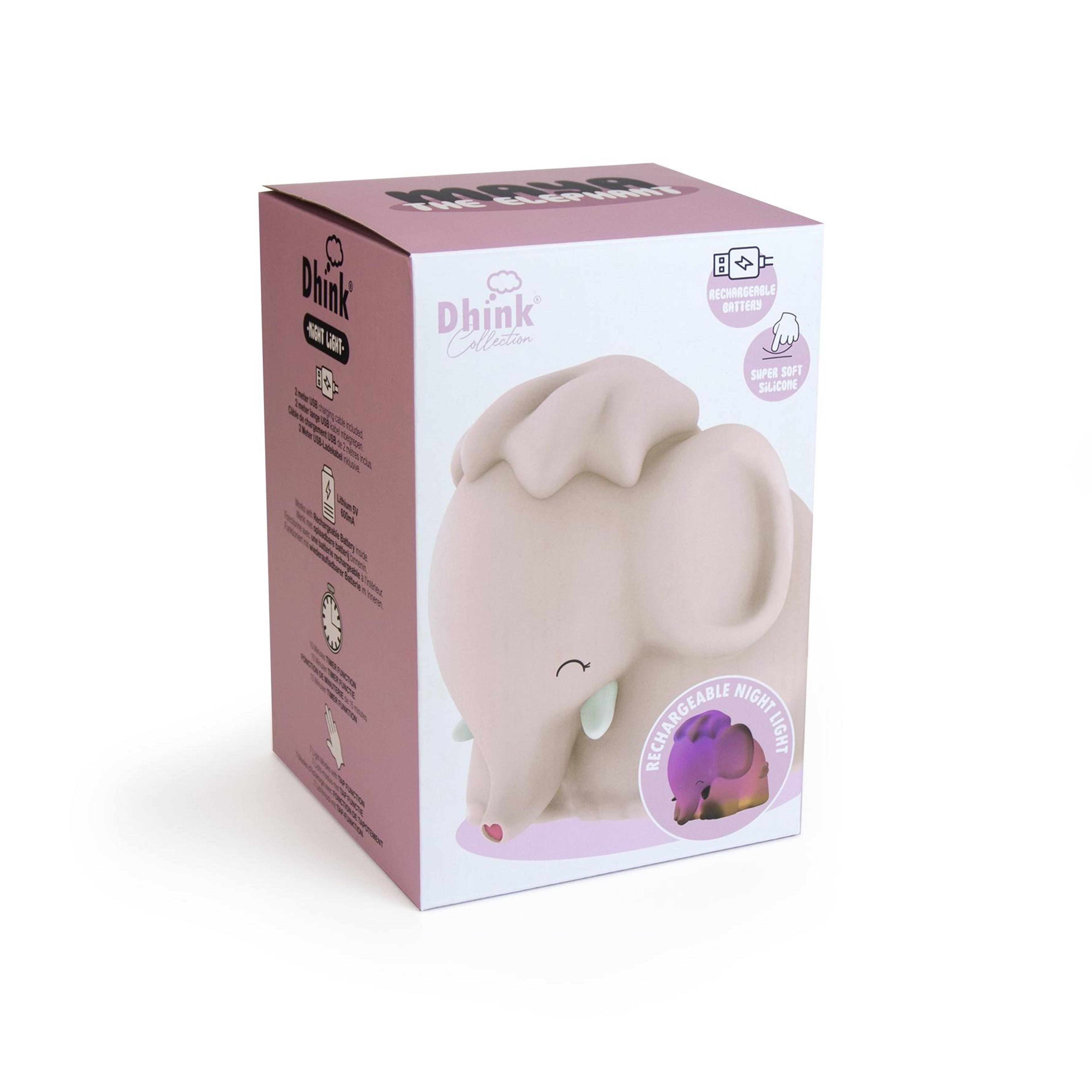 Dhink Silikon Şarjlı Gece Lambası Fil Maya