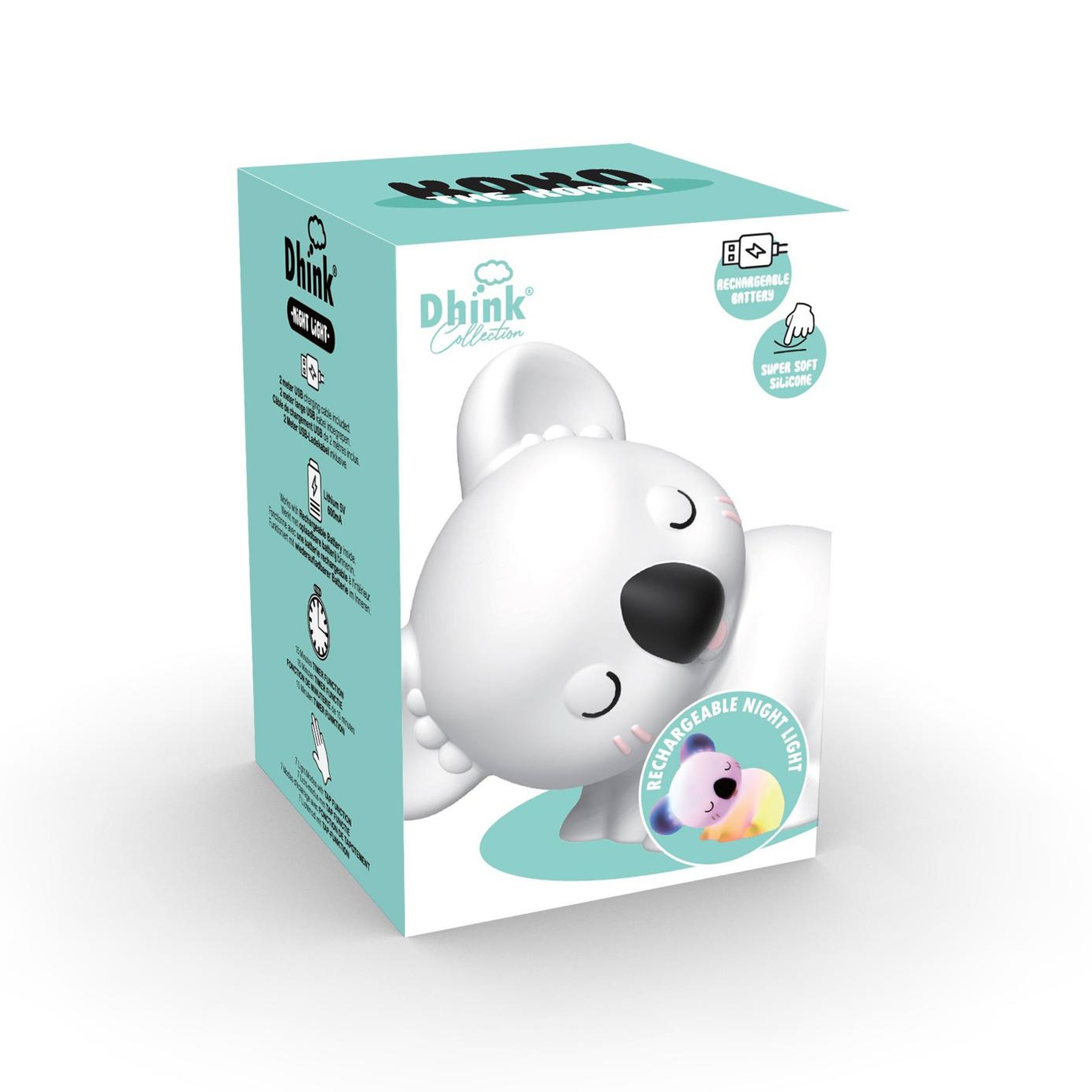 Dhink Silikon Şarjlı Gece Lambası Koala Coco