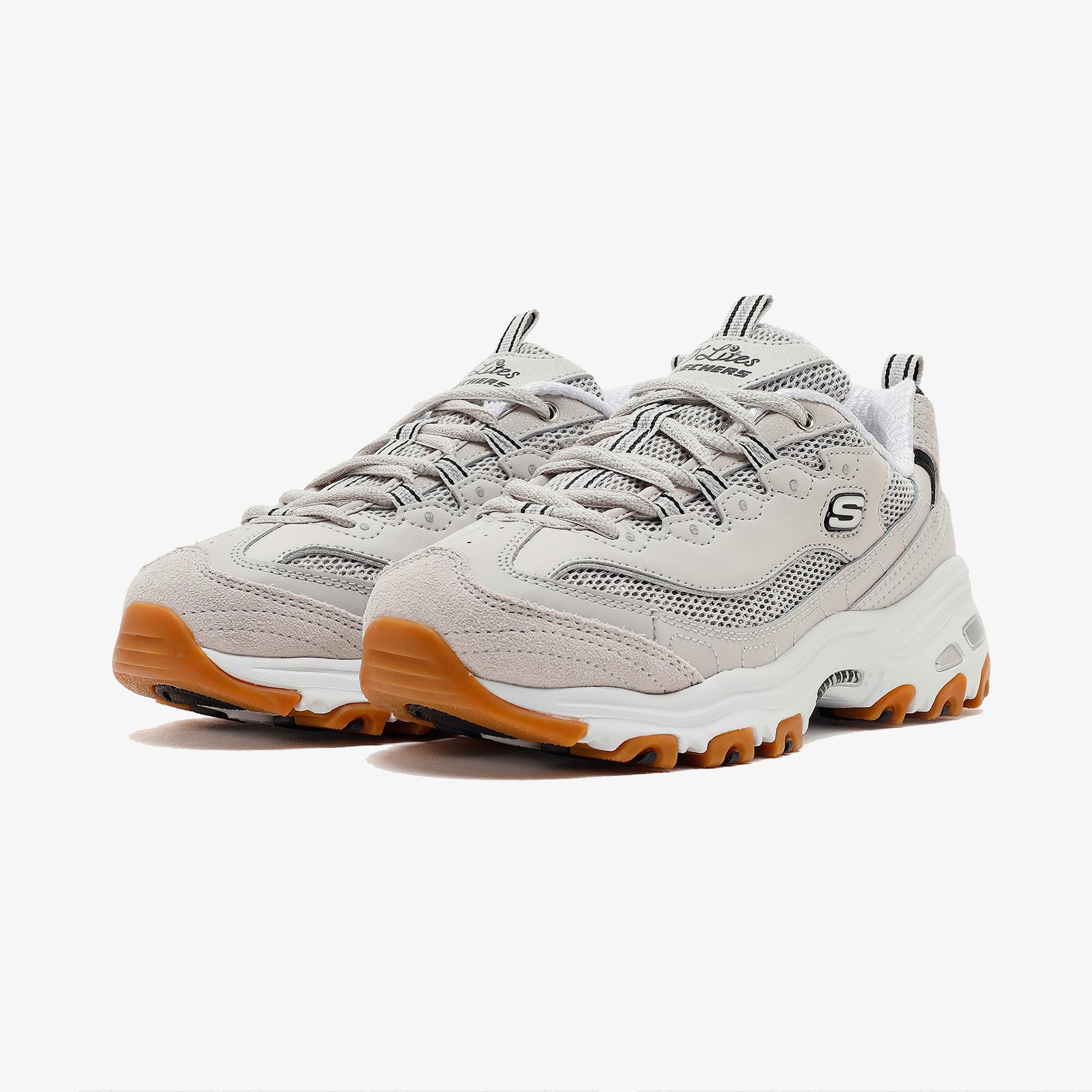 Skechers D'Lites Kadın Beyaz Sneaker