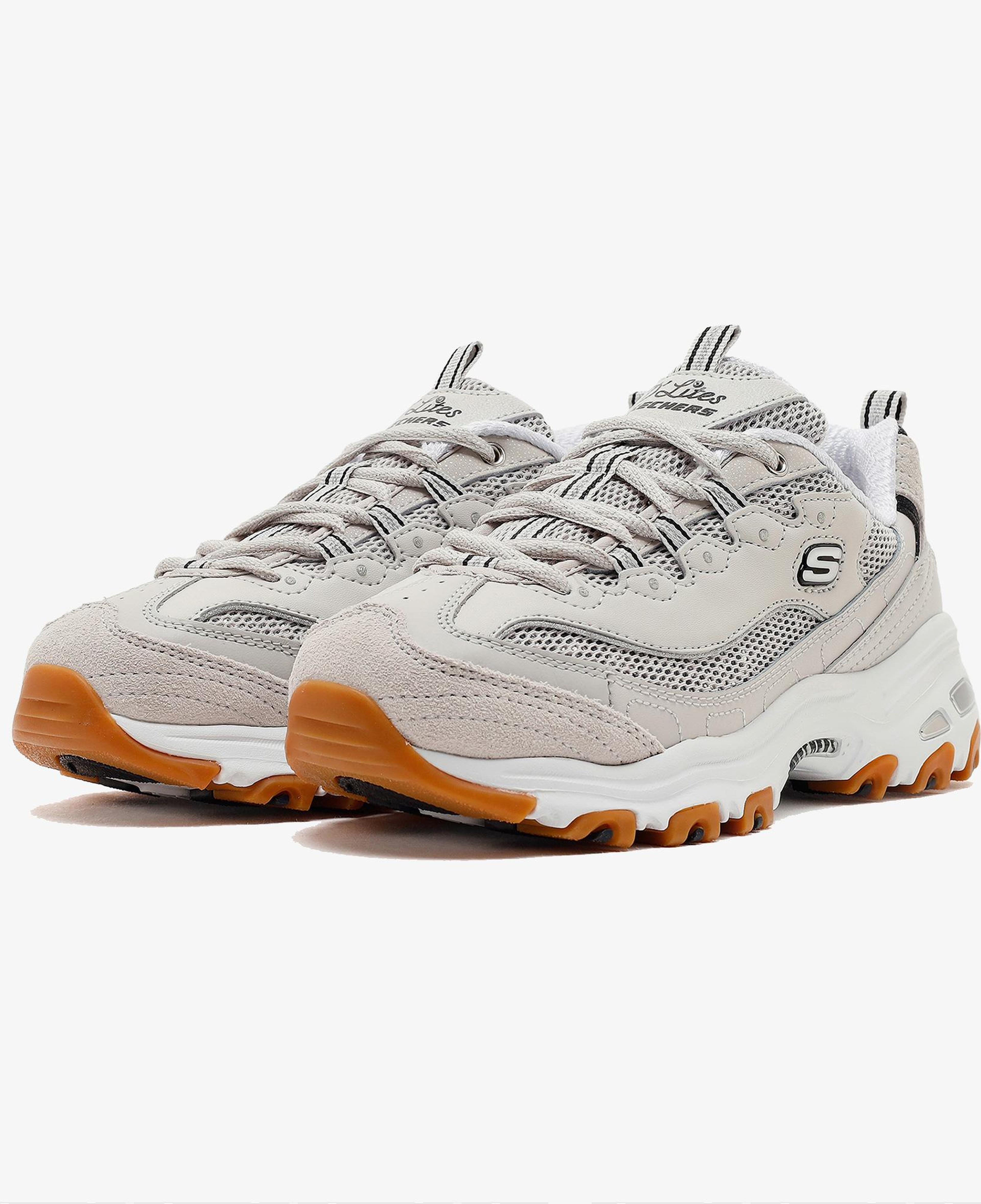 Skechers D'Lites Kadın Beyaz Sneaker