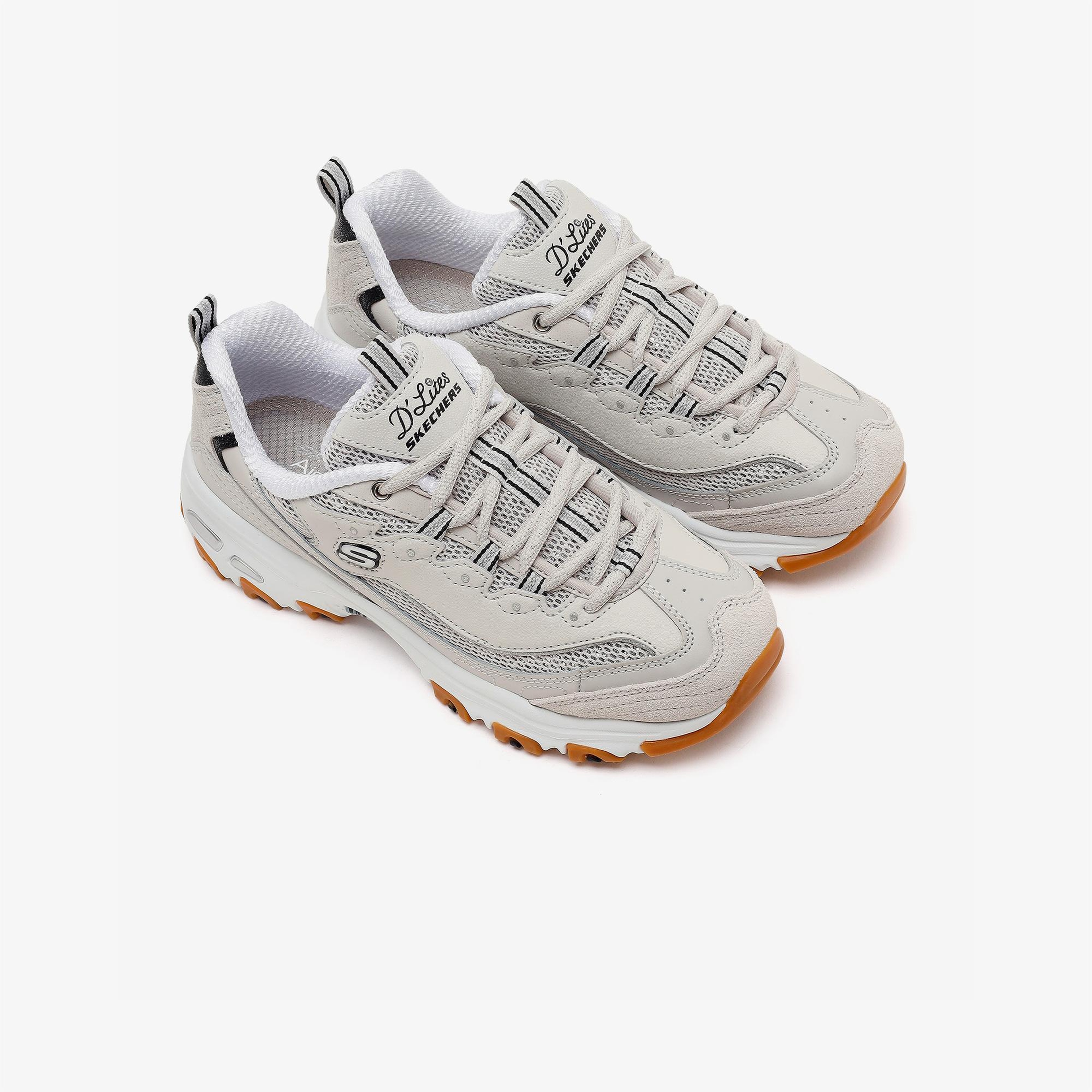 Skechers D'Lites Kadın Beyaz Sneaker