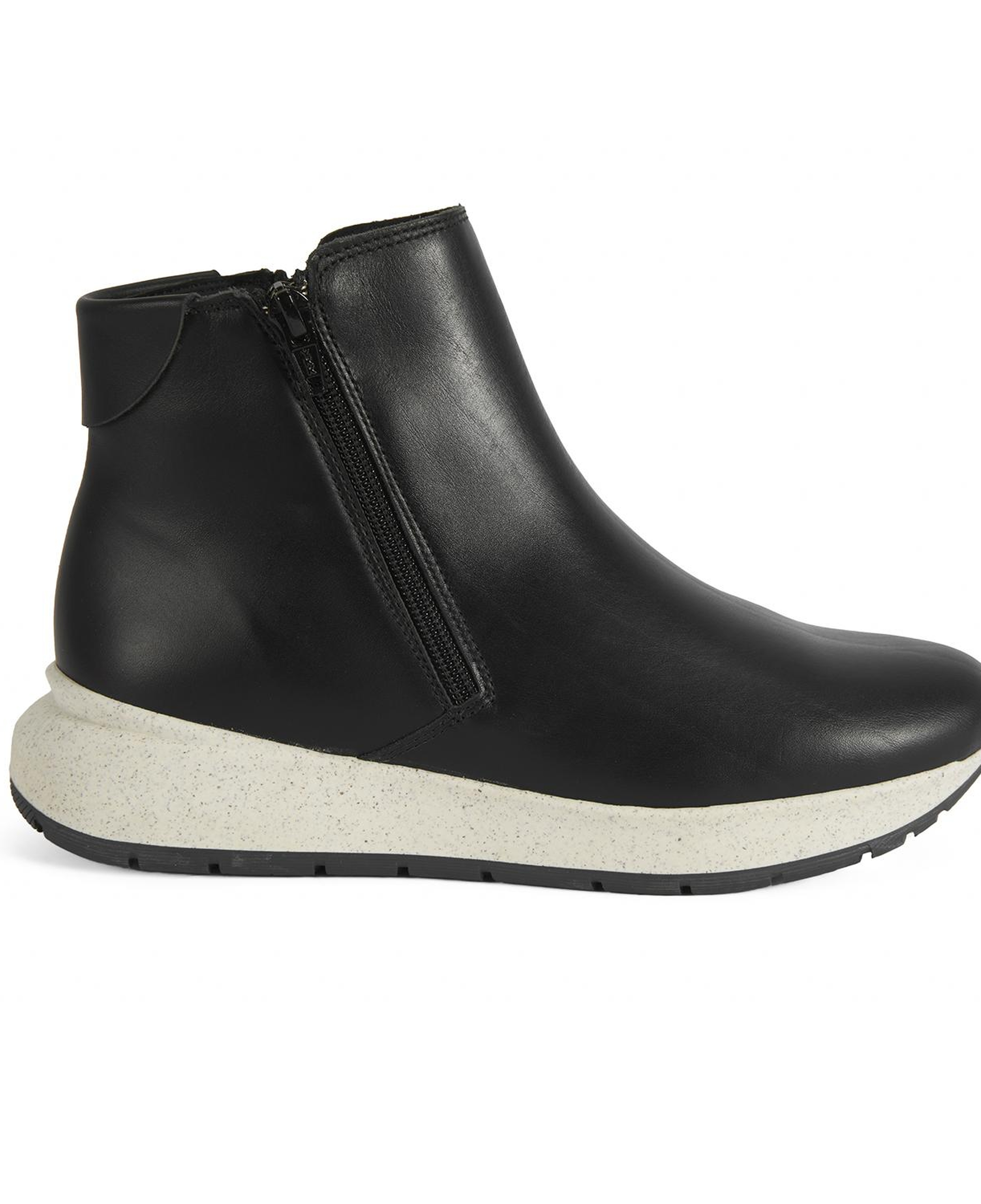 Gillian Siyah Kadın DesaComfort Fermuarlı Deri Bot