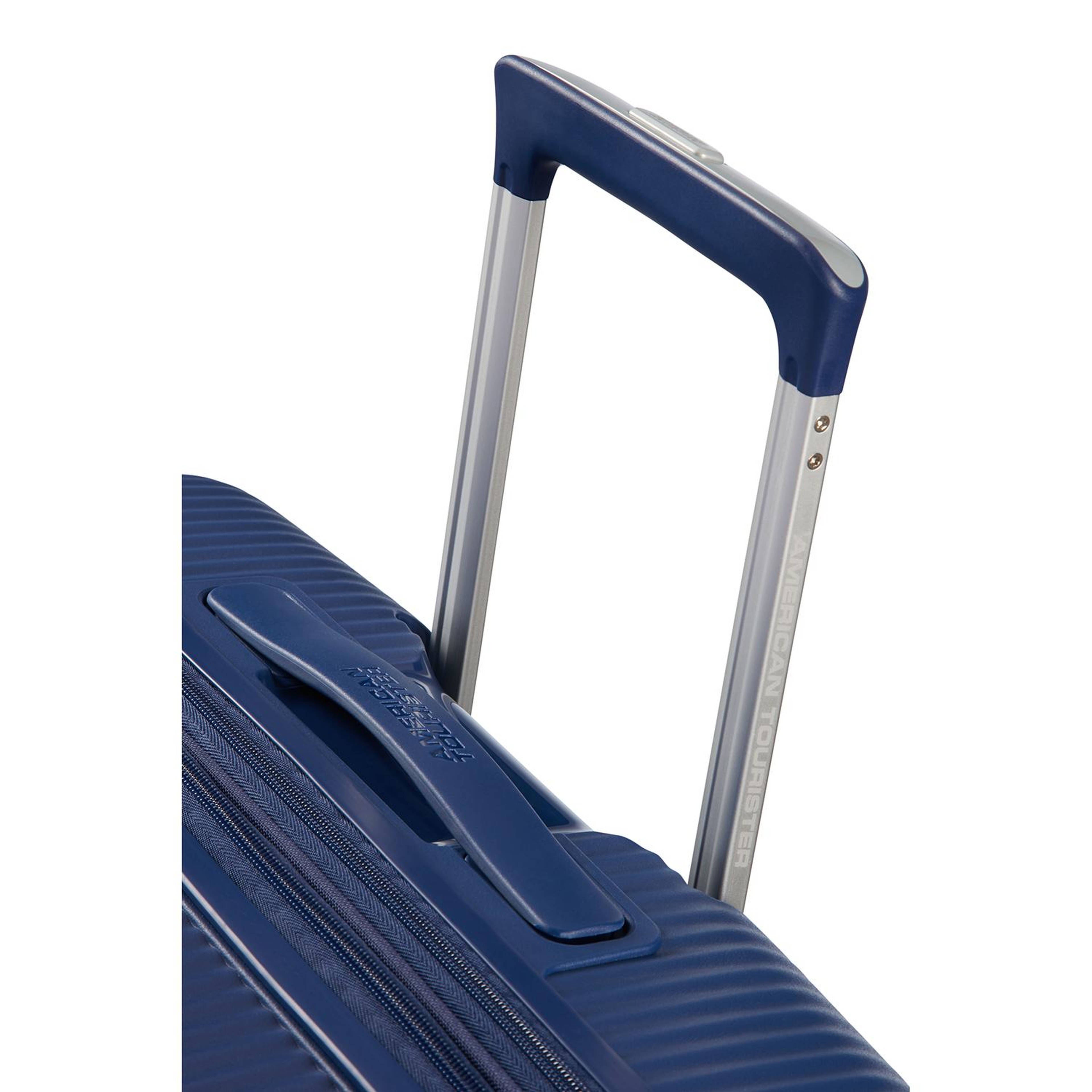 American Tourister Lacivert Soundbox - Körüklü 77 cm Büyük Sert Valiz