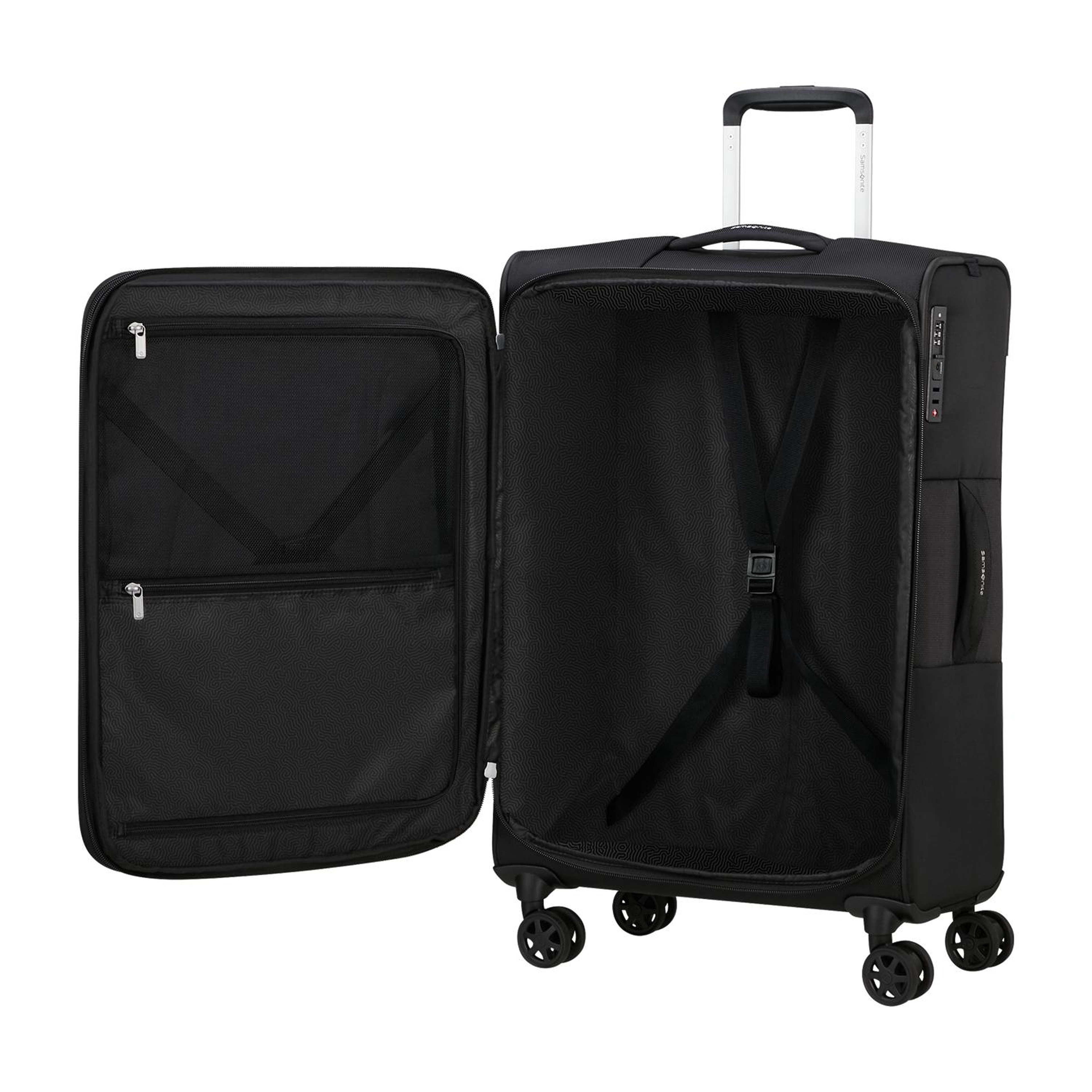 Samsonite Siyah Urbify Spinner - Körüklü Orta Boy Valiz