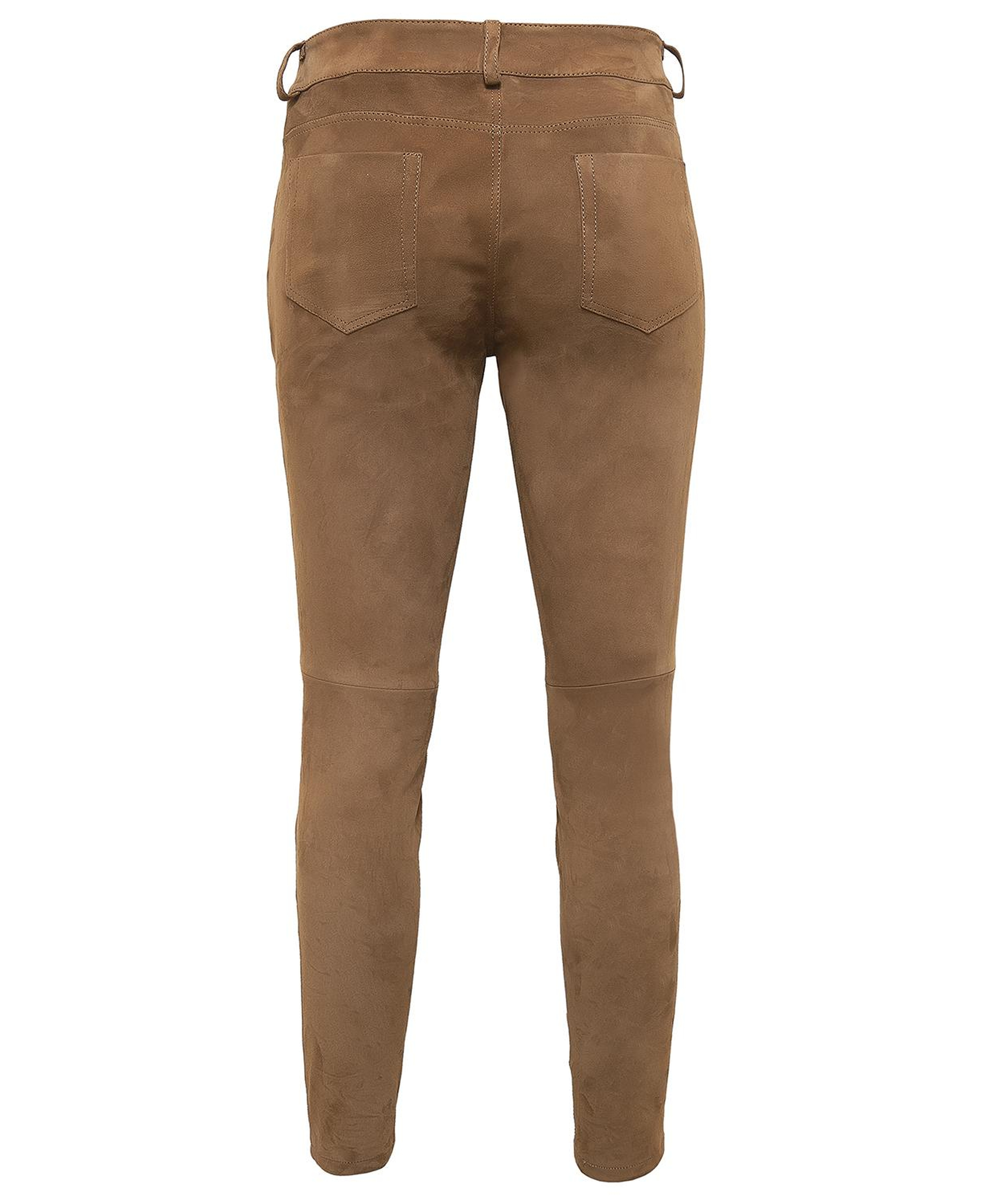 Kahve Roisin Kadın Stretch Deri Pantolon
