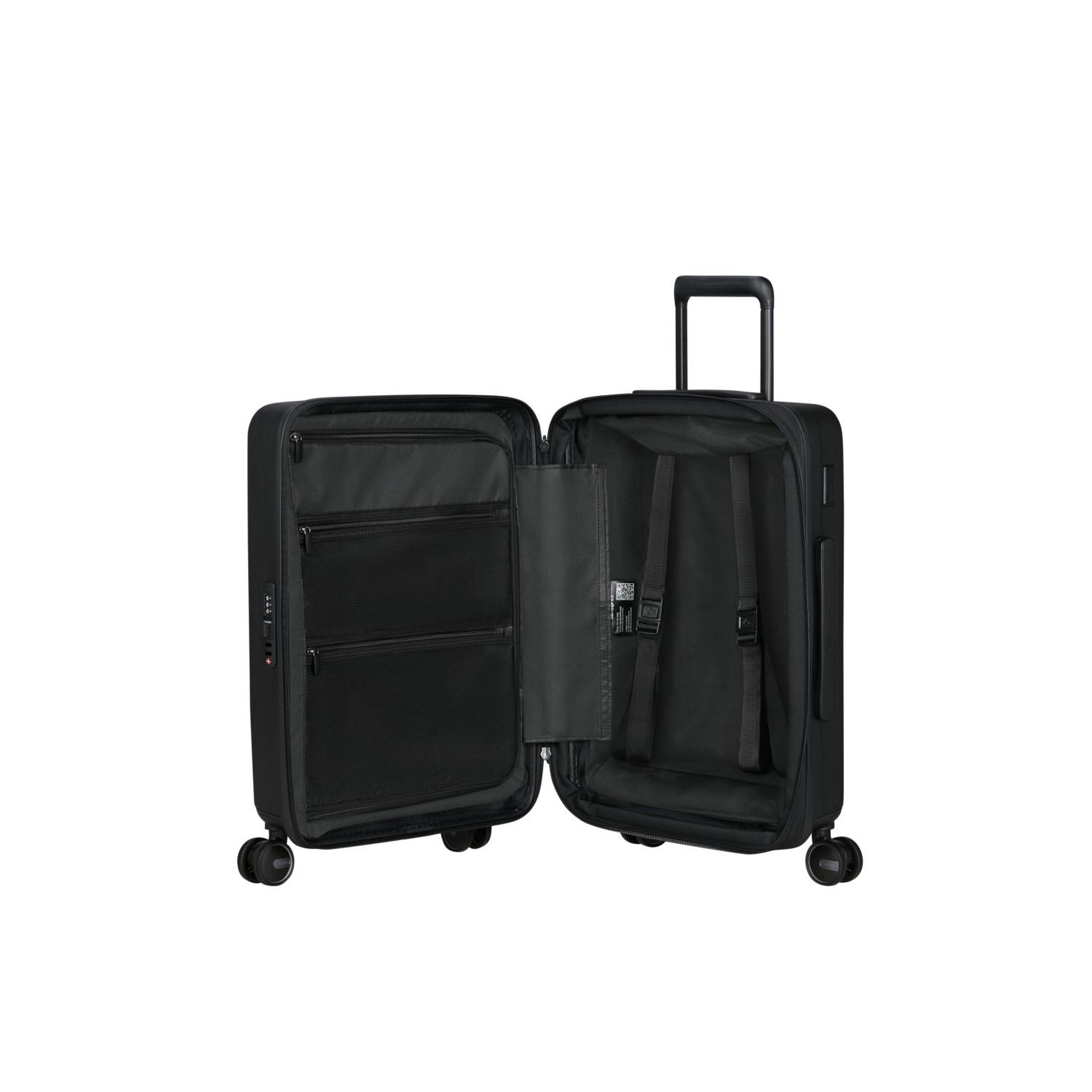 Samsonite Siyah Restackd - Körüklü 55/20 Kabin Boy Valiz
