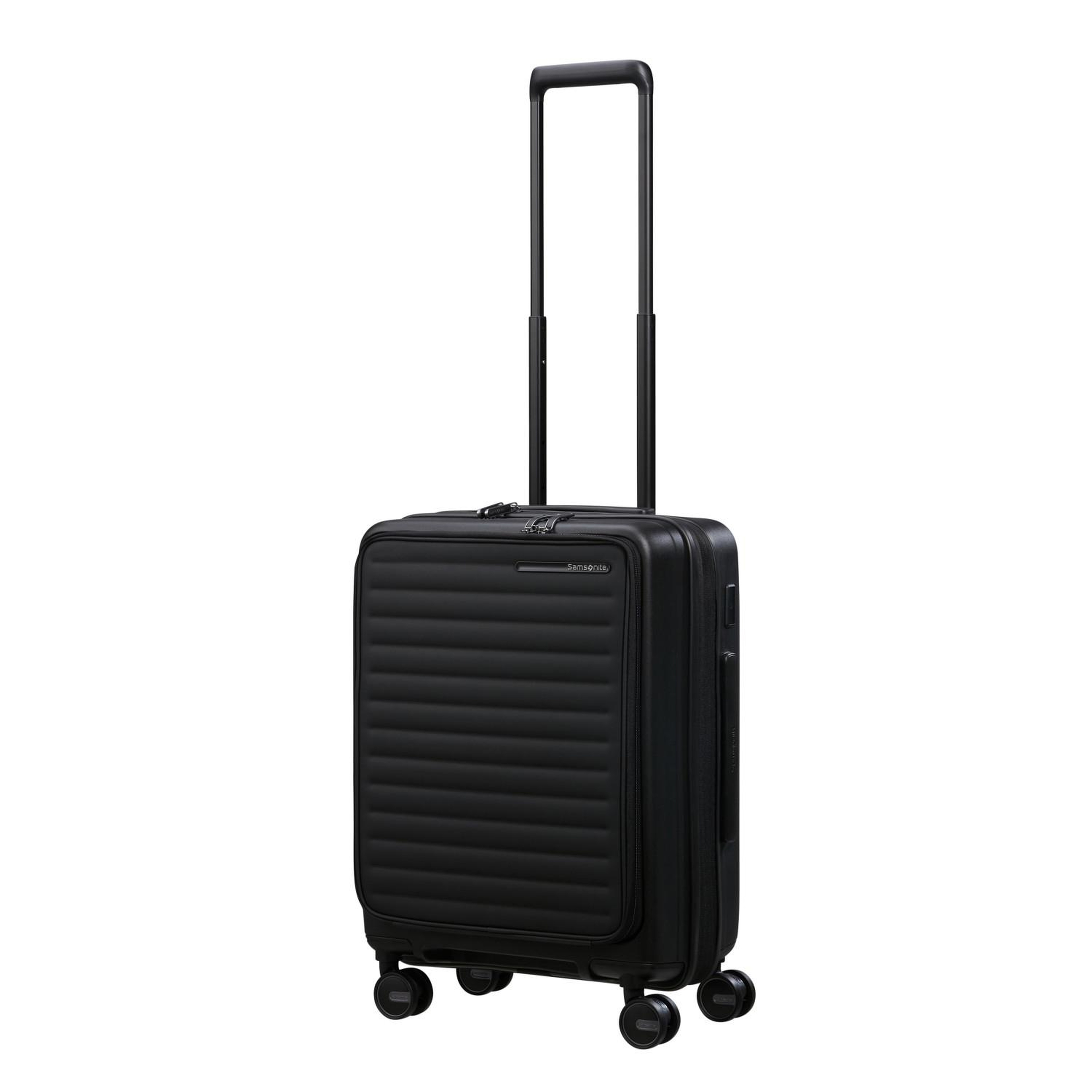 Samsonite Siyah Restackd - Körüklü 55/20 Kabin Boy Valiz