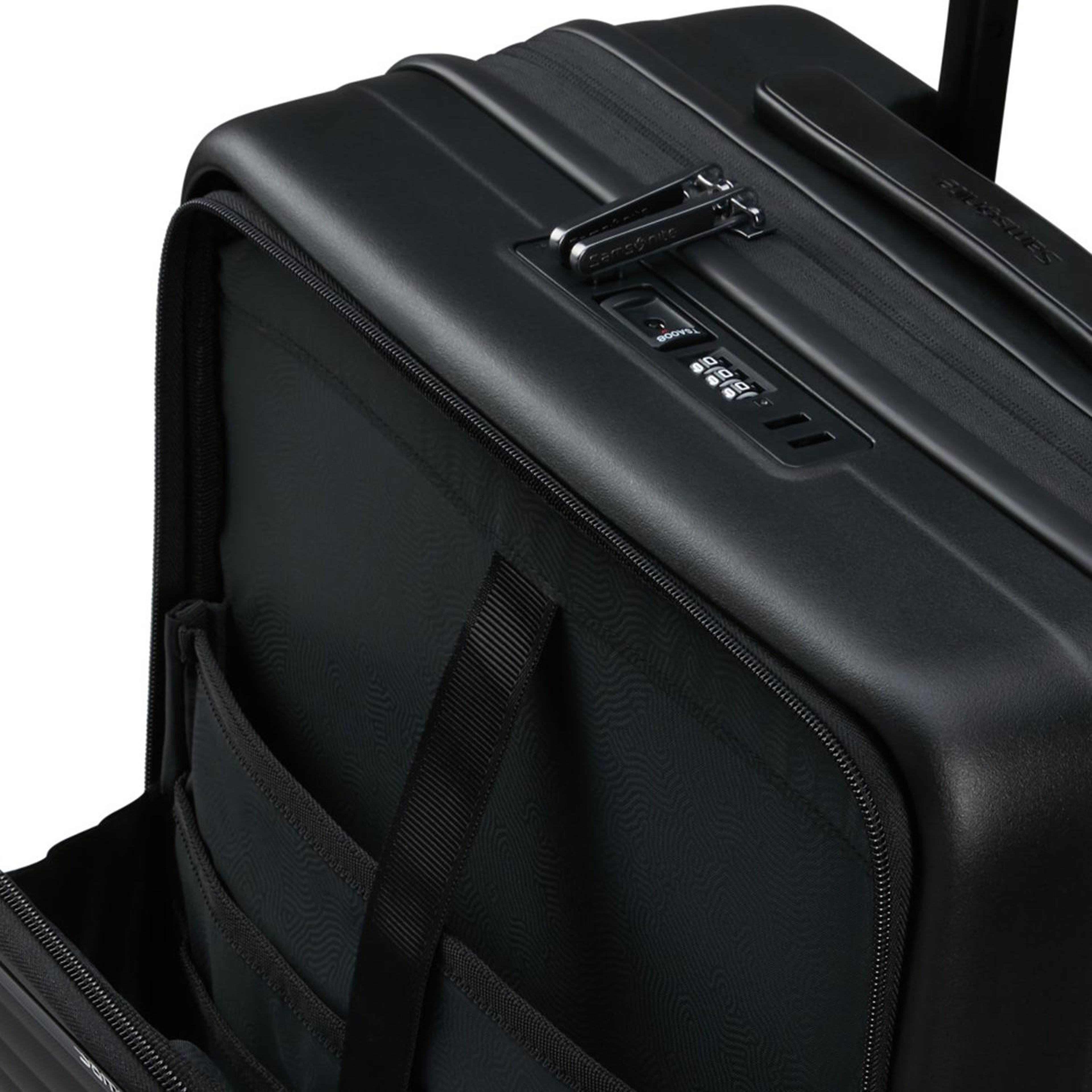 Samsonite Siyah Restackd - Körüklü 55/20 Kabin Boy Valiz