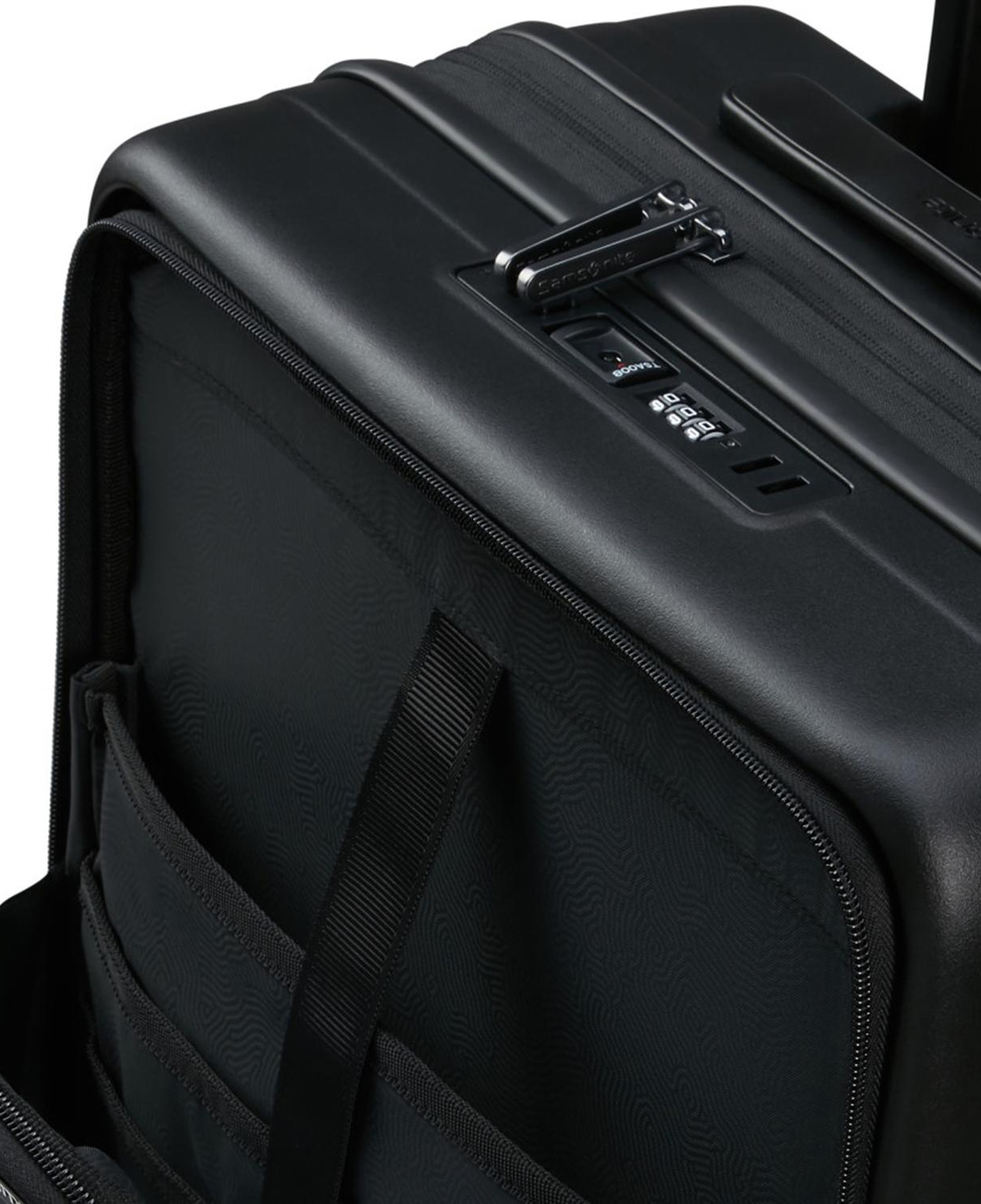 Samsonite Siyah Restackd - Körüklü 55/20 Kabin Boy Valiz