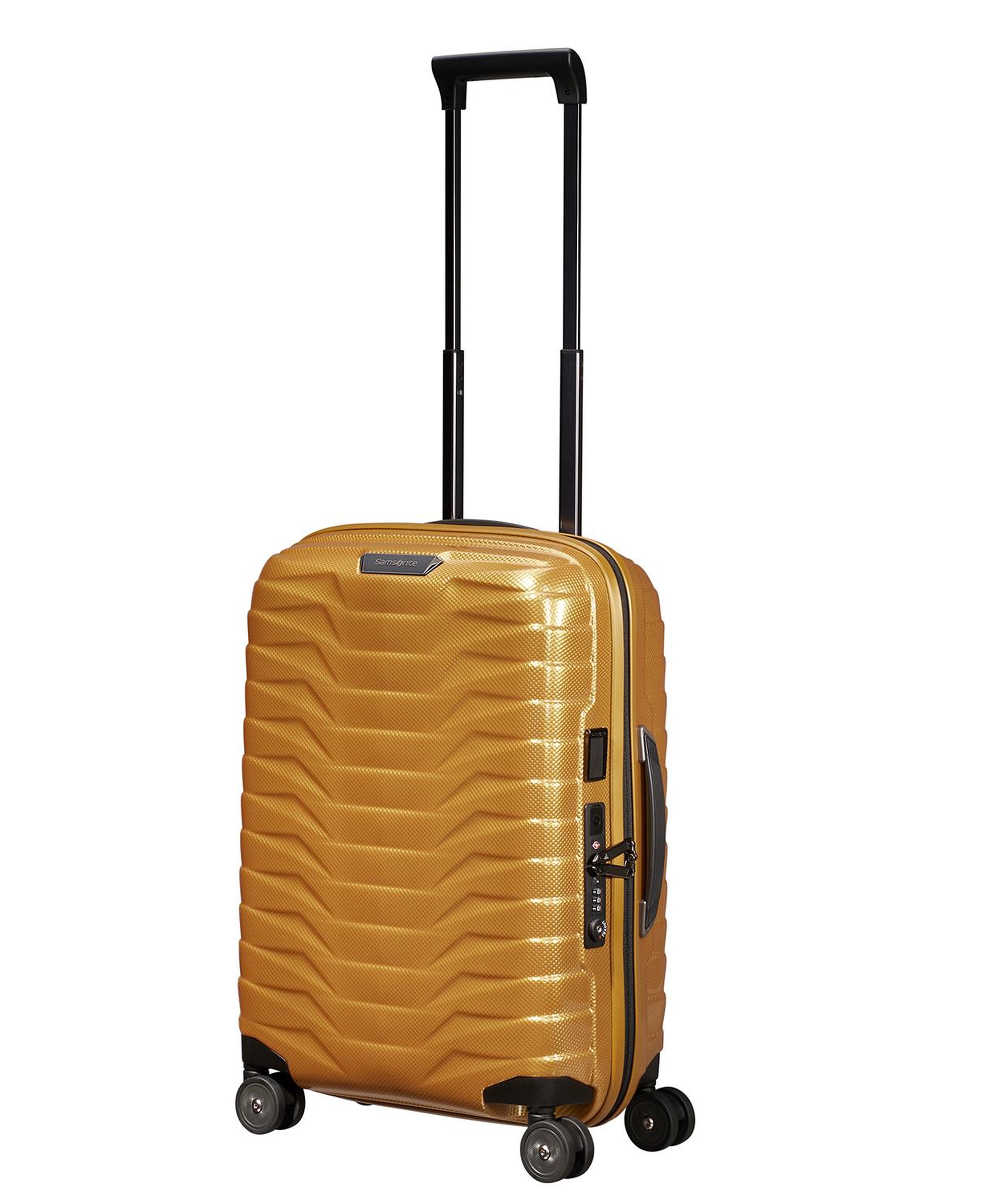 Samsonite Turuncu Proxis - Spinner Sarı 4 Tekerlekli Körüklü Kabin Boy Valiz 55 cm