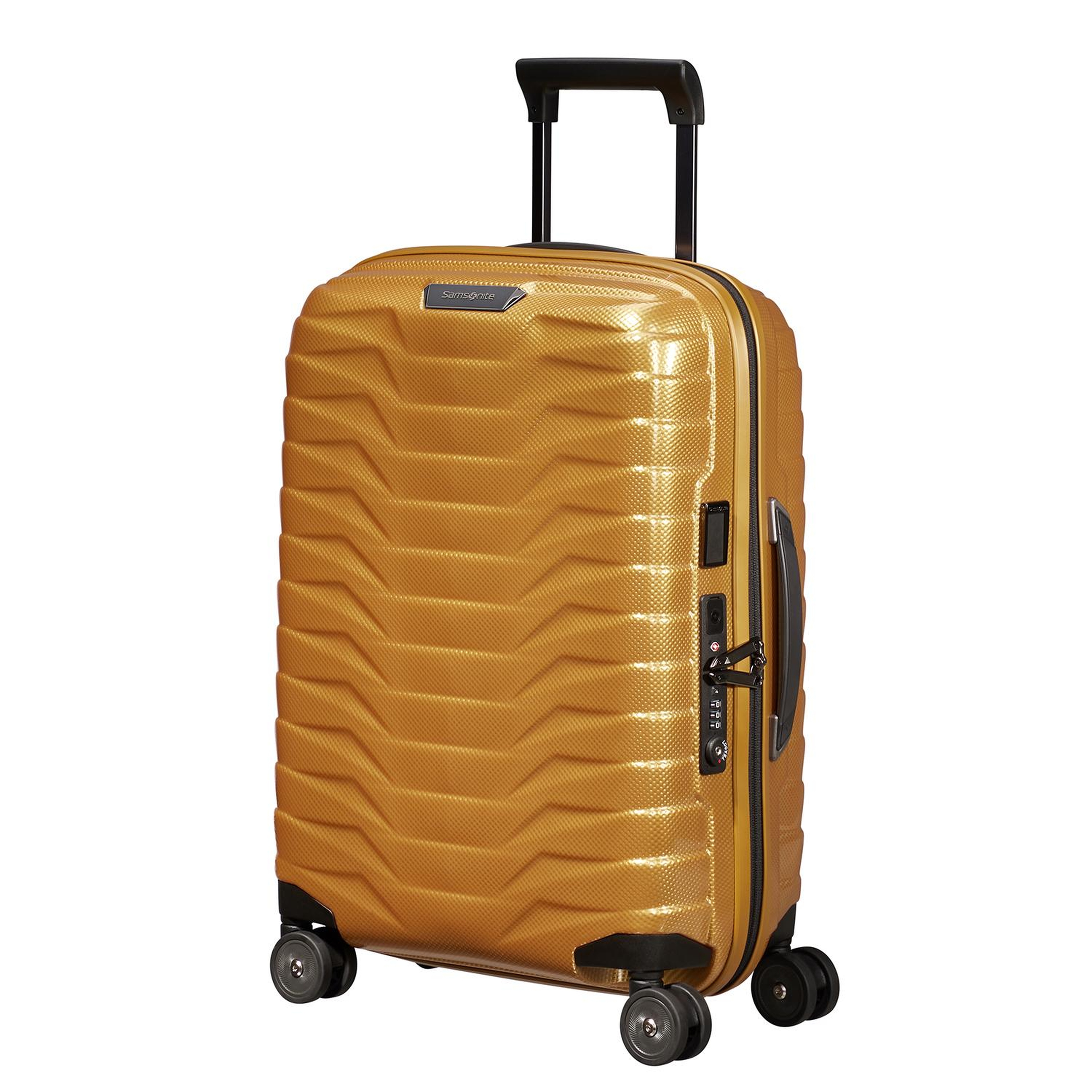 Samsonite Turuncu Proxis - Spinner Sarı 4 Tekerlekli Körüklü Kabin Boy Valiz 55 cm