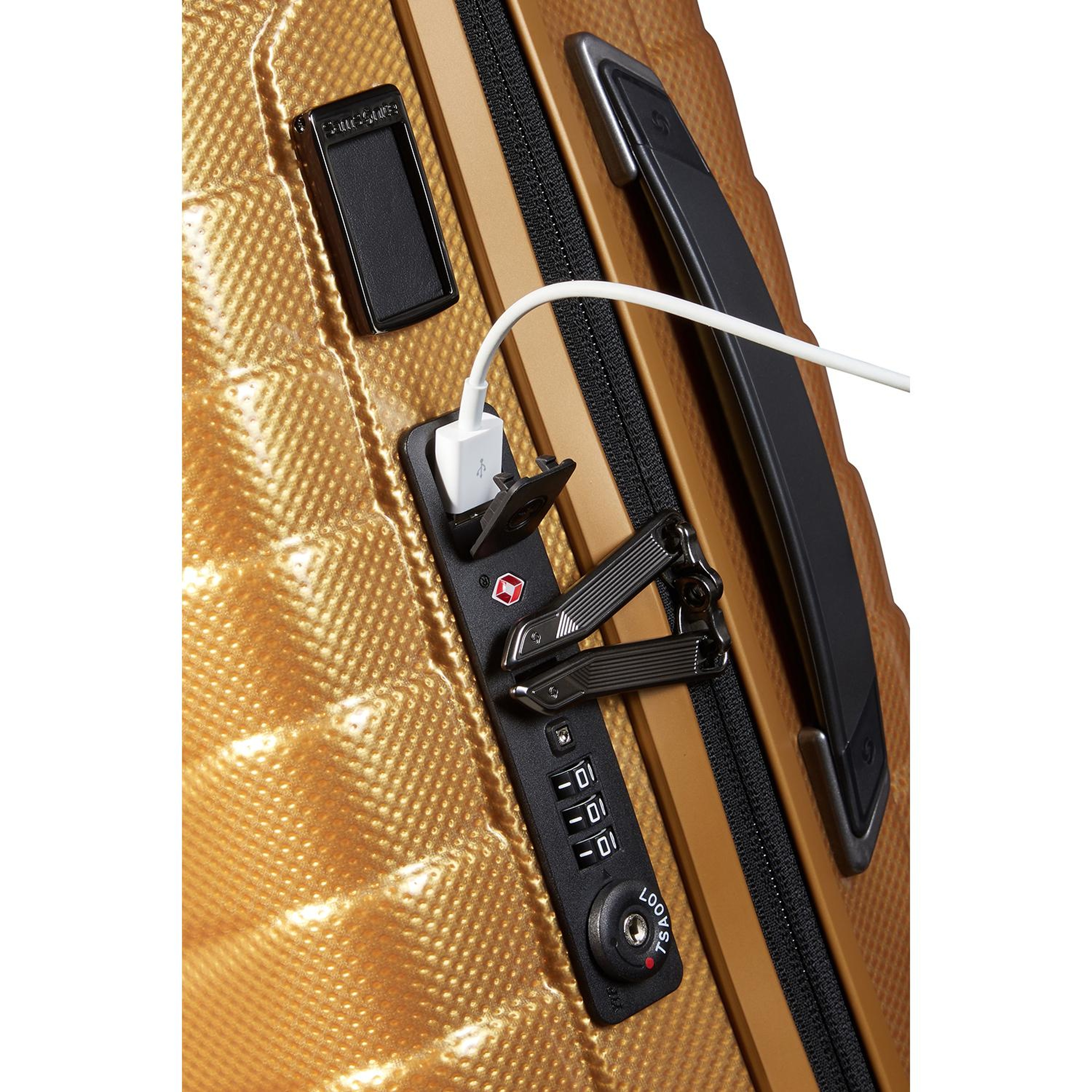 Samsonite Turuncu Proxis - Spinner Sarı 4 Tekerlekli Körüklü Kabin Boy Valiz 55 cm