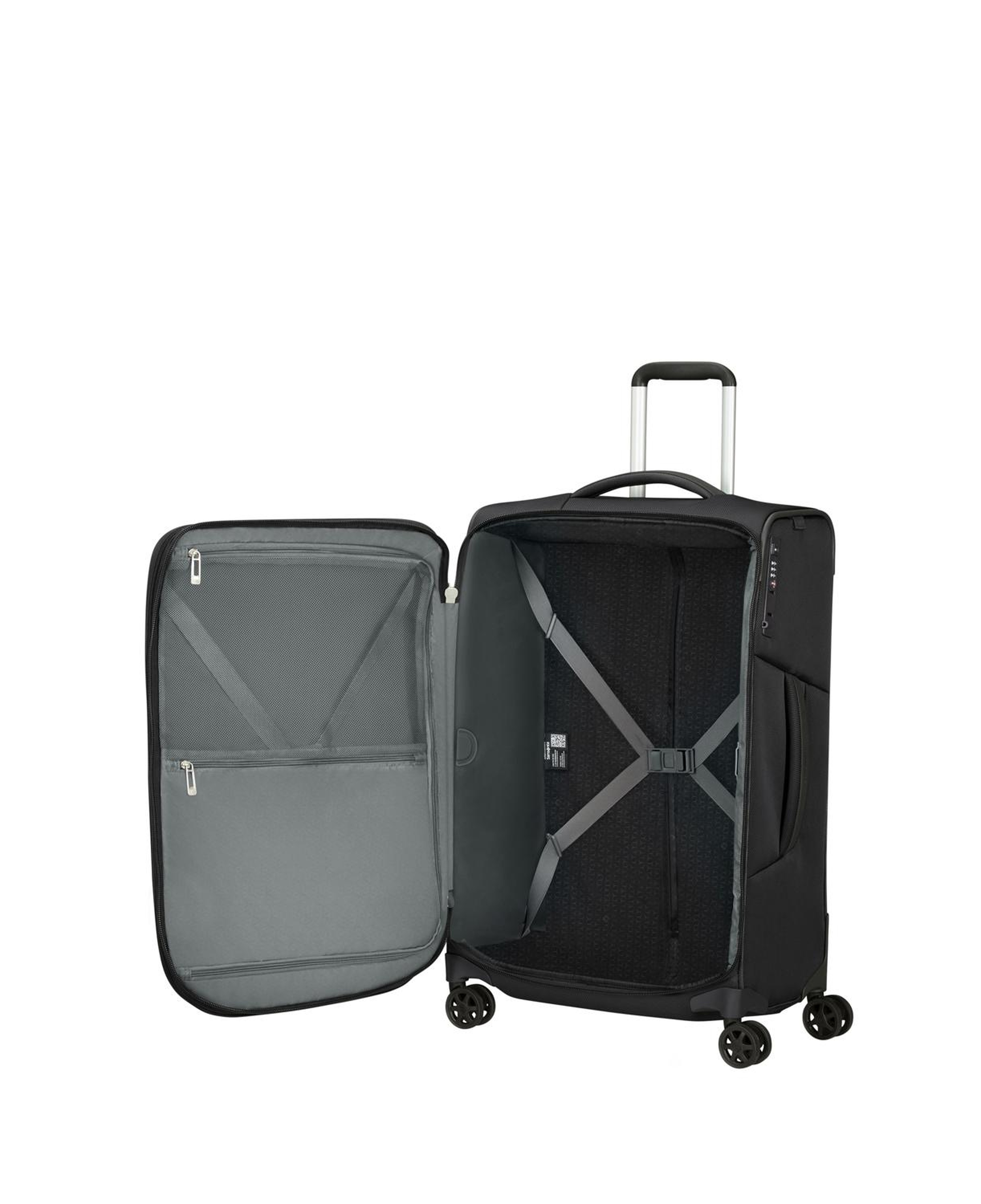Samsonite Siyah Respark Spinner - Körüklü 67/24 Orta Boy Valiz