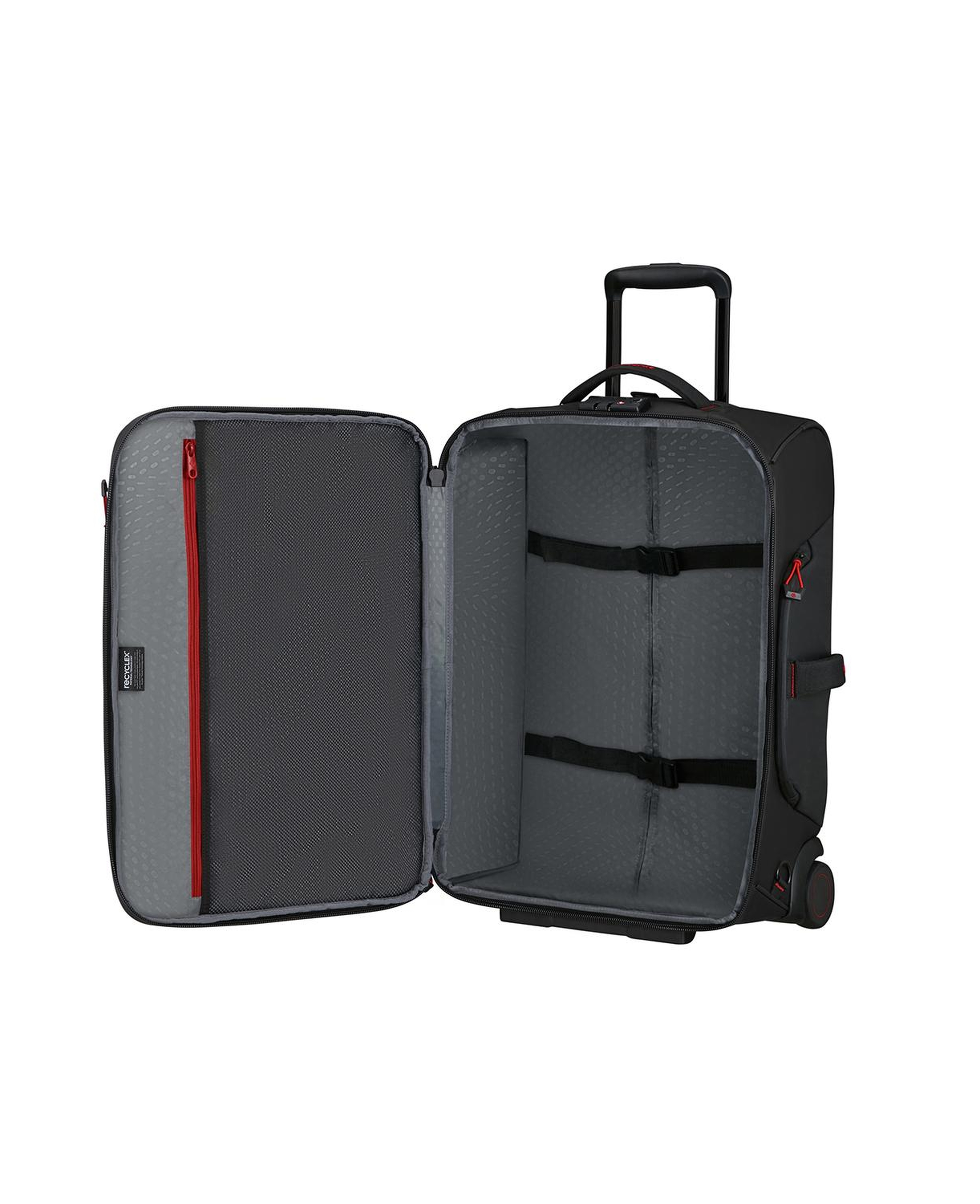 Samsonite Siyah Ecodiver - 2 Tekerlekli Duffle 55 cm Kabin Boy Valiz 15.6"