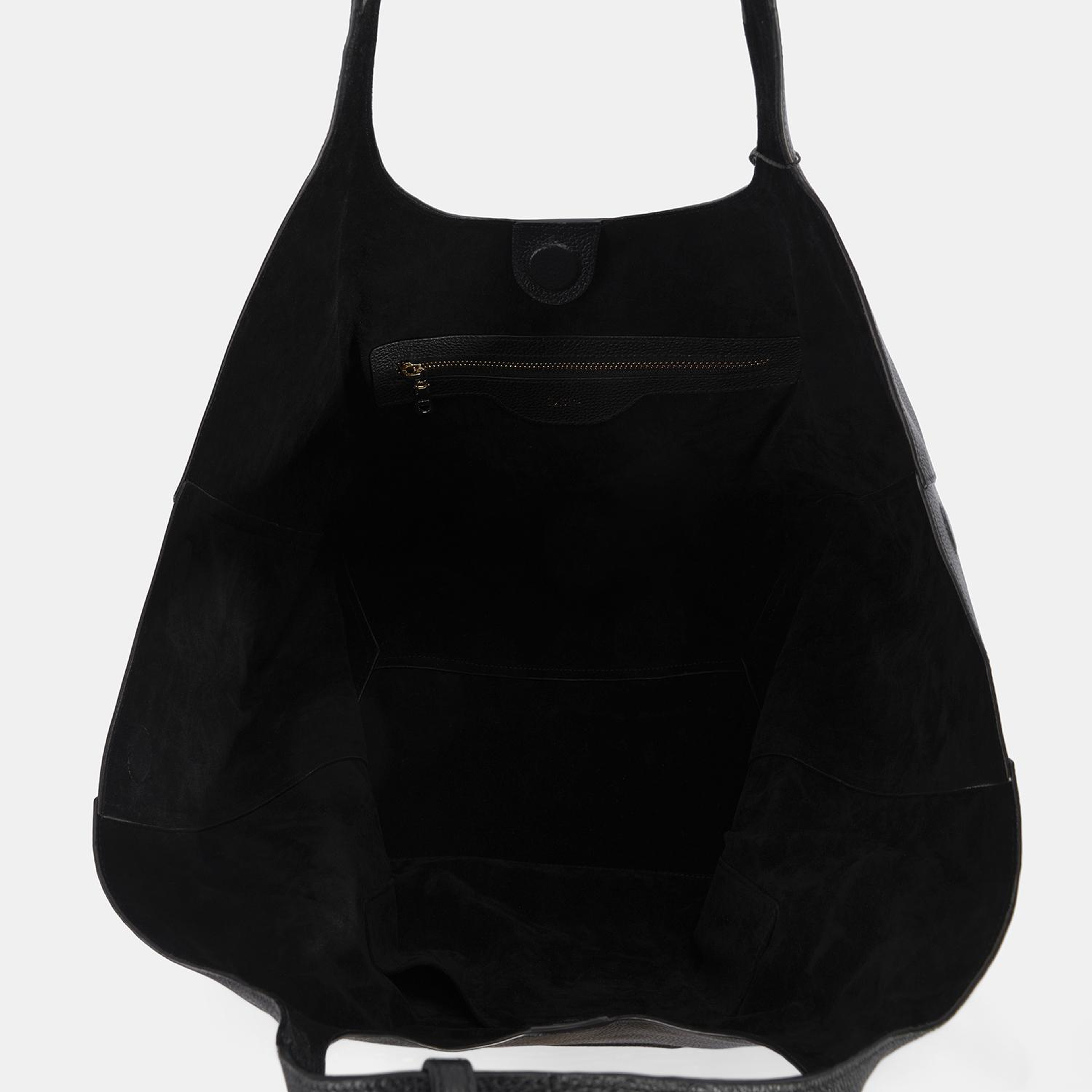 Kadın Siyah Deri Hobo Çanta