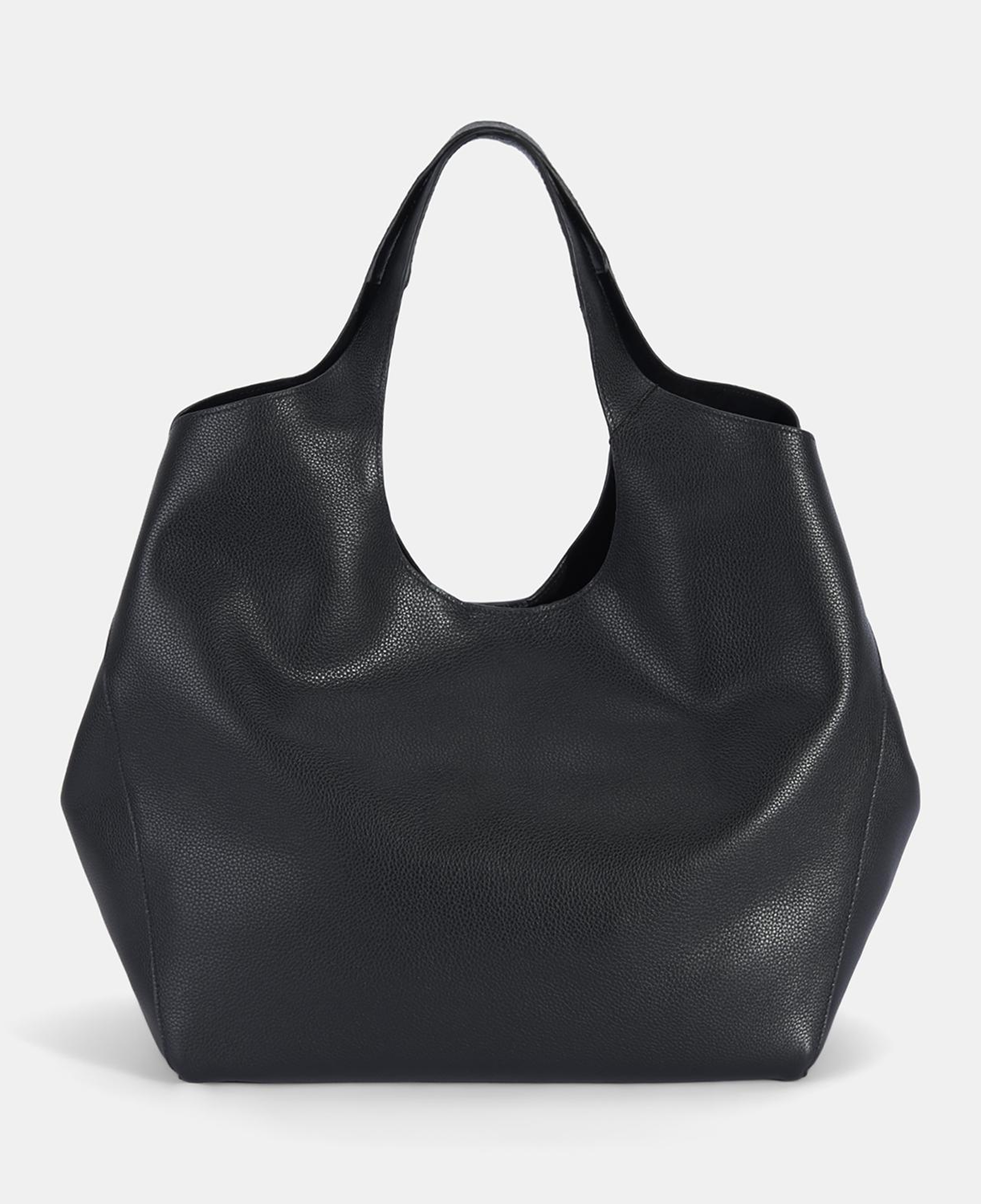 Kadın Siyah Deri Hobo Çanta