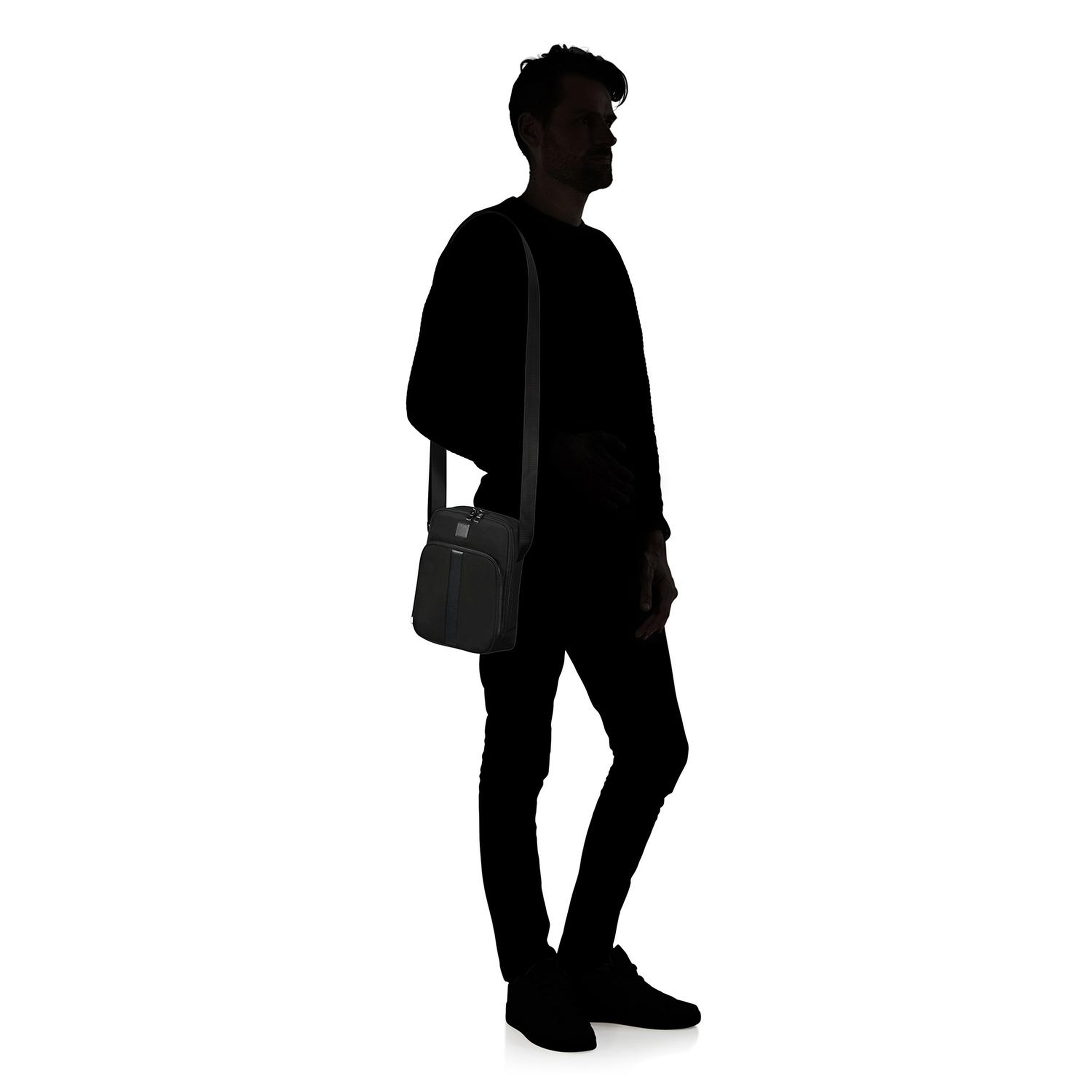 Samsonite Siyah Sacksquare Omuz Çantası