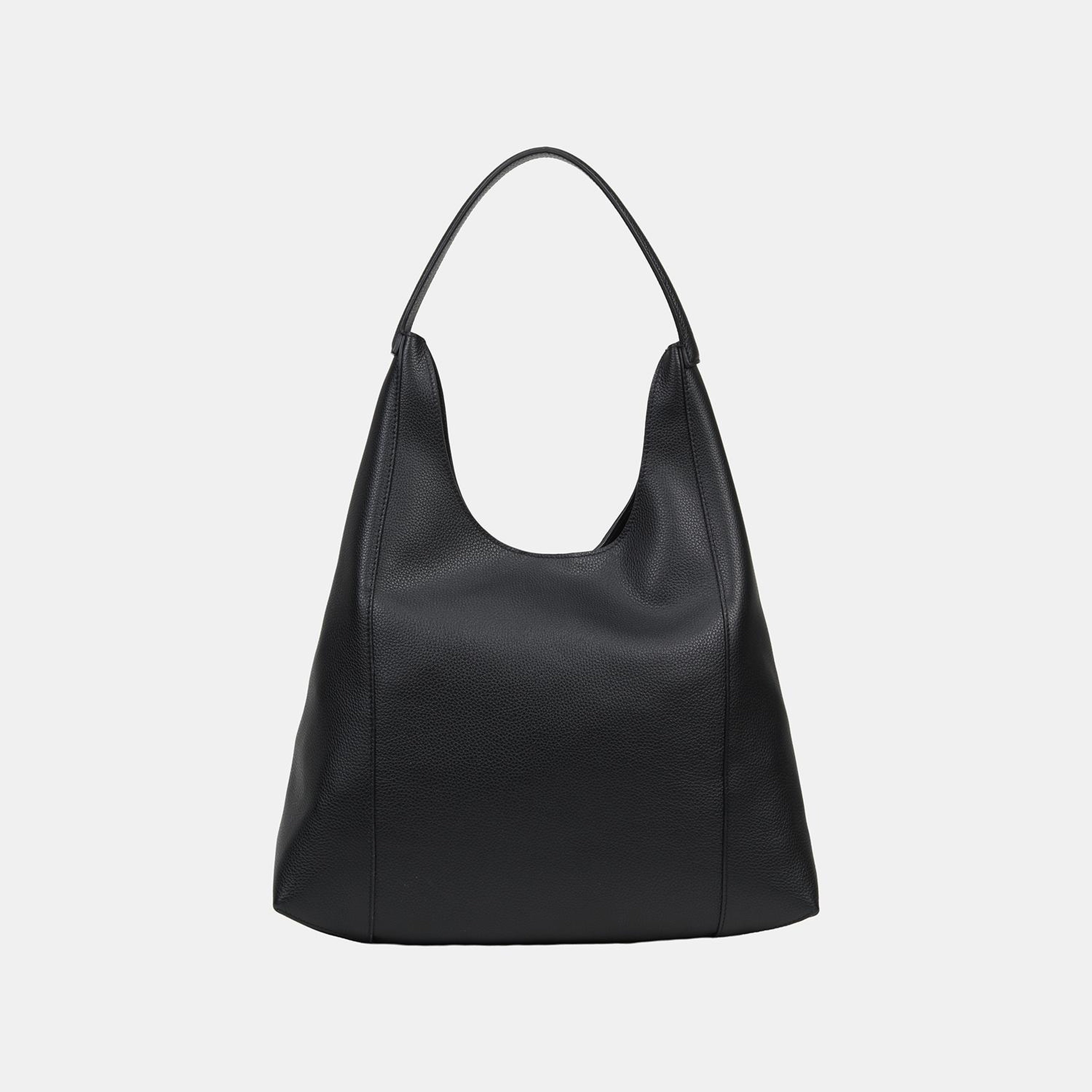 Kadın Siyah Deri Omuz Çantası