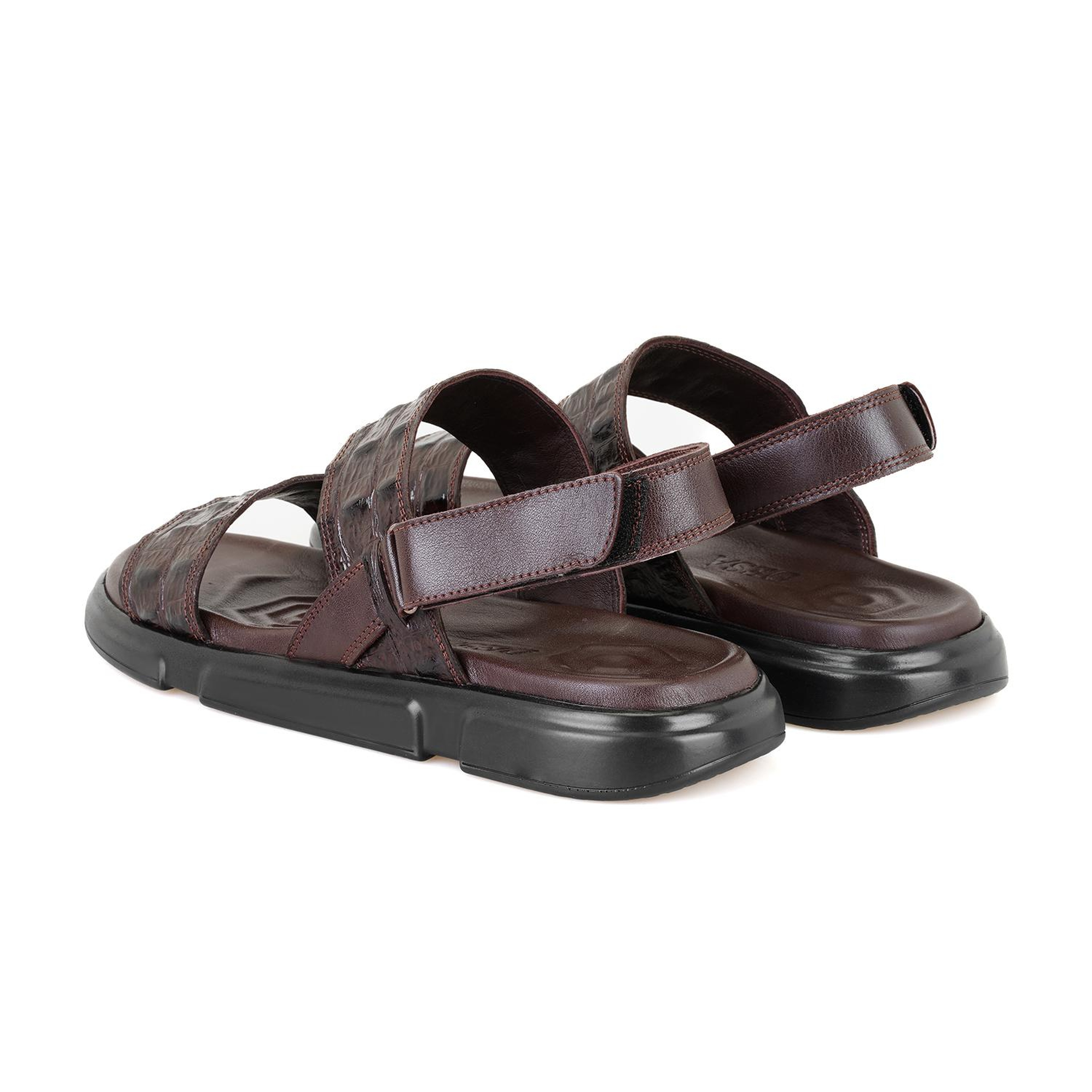 Ellery Kahve Erkek Deri Sandalet