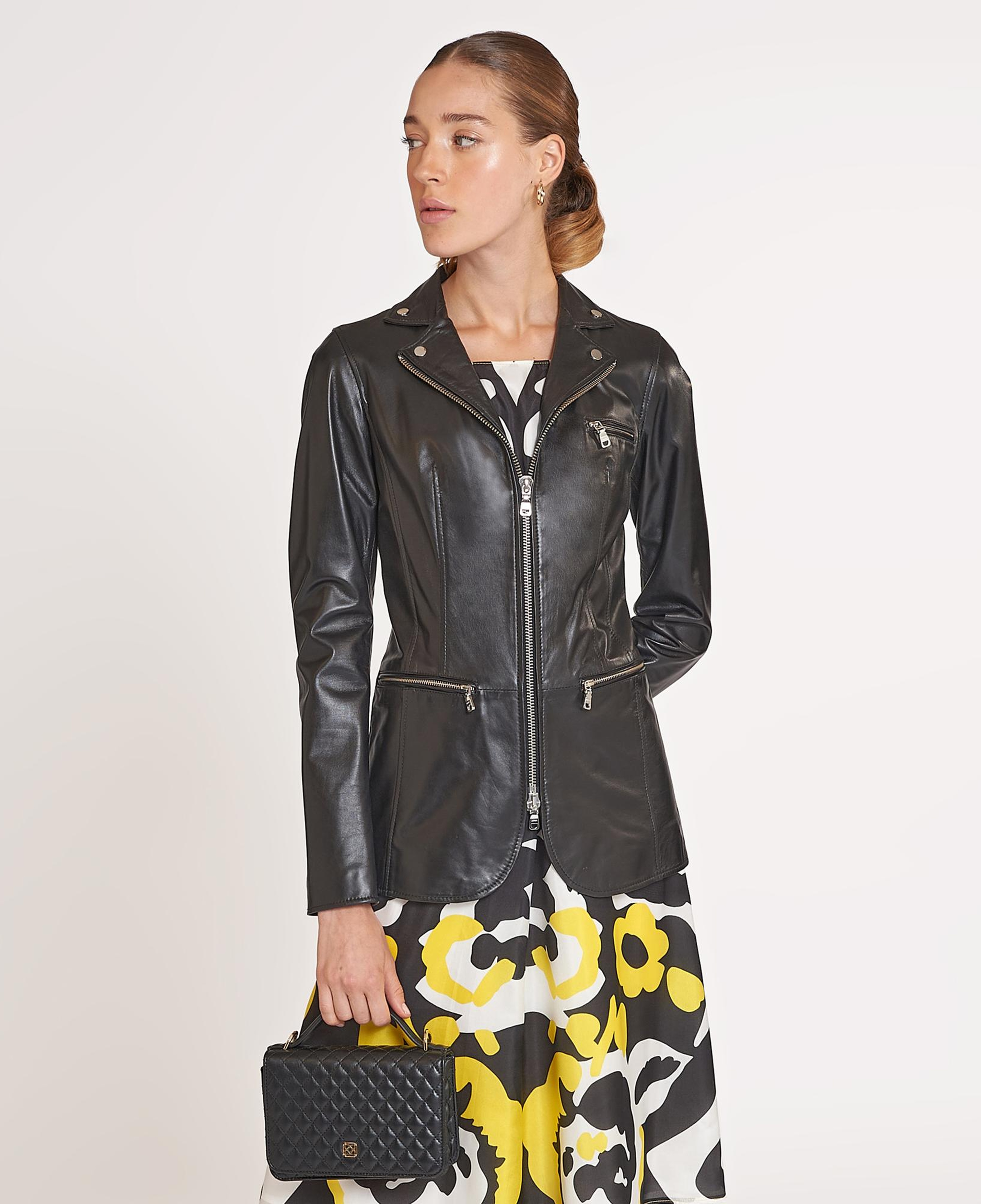 Elenore Kadın Deri Blazer Spor Ceket