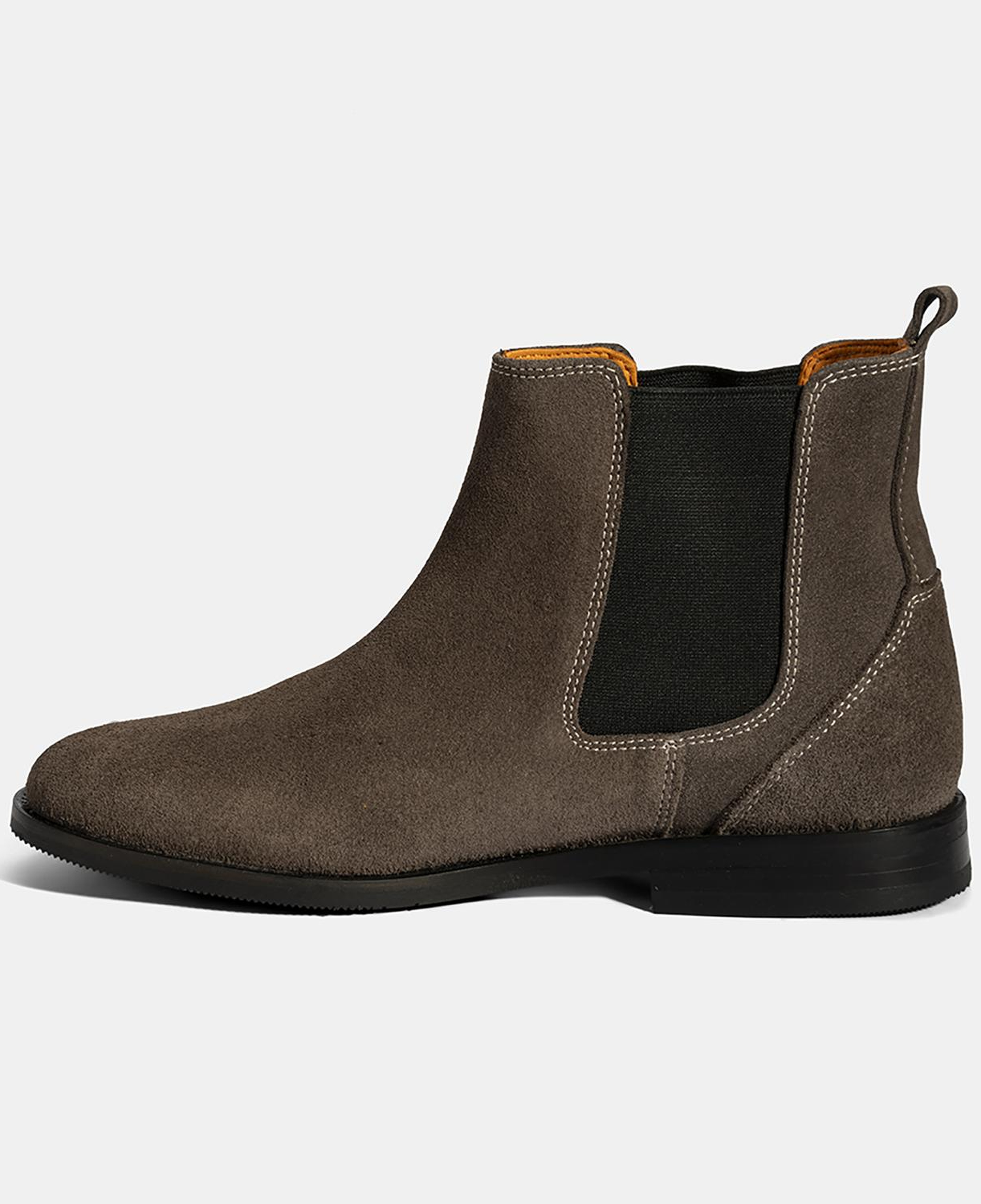 Kadın Vizon Lastik Detaylı Süet Deri Bot