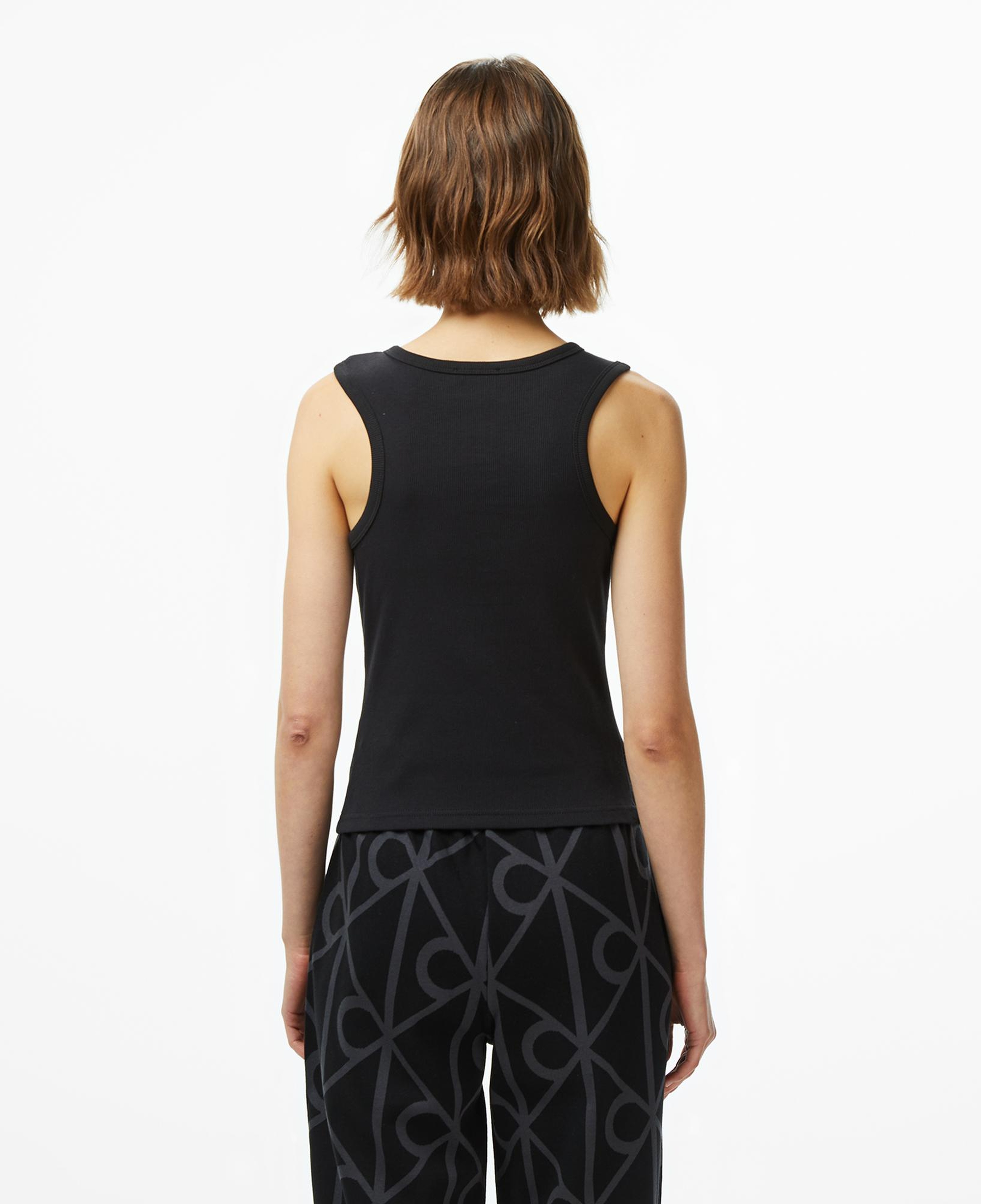 Calvin Klein Woven Label Kadın Siyah T-Shirt